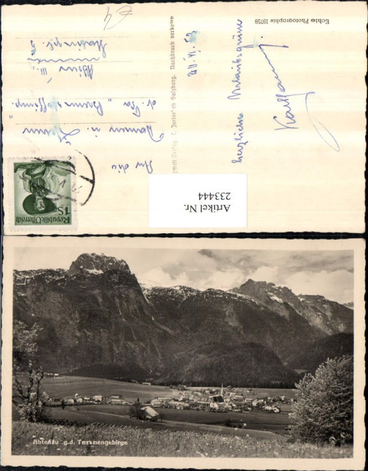 233444,Abtenau Totale geg. d. Tennengebirge