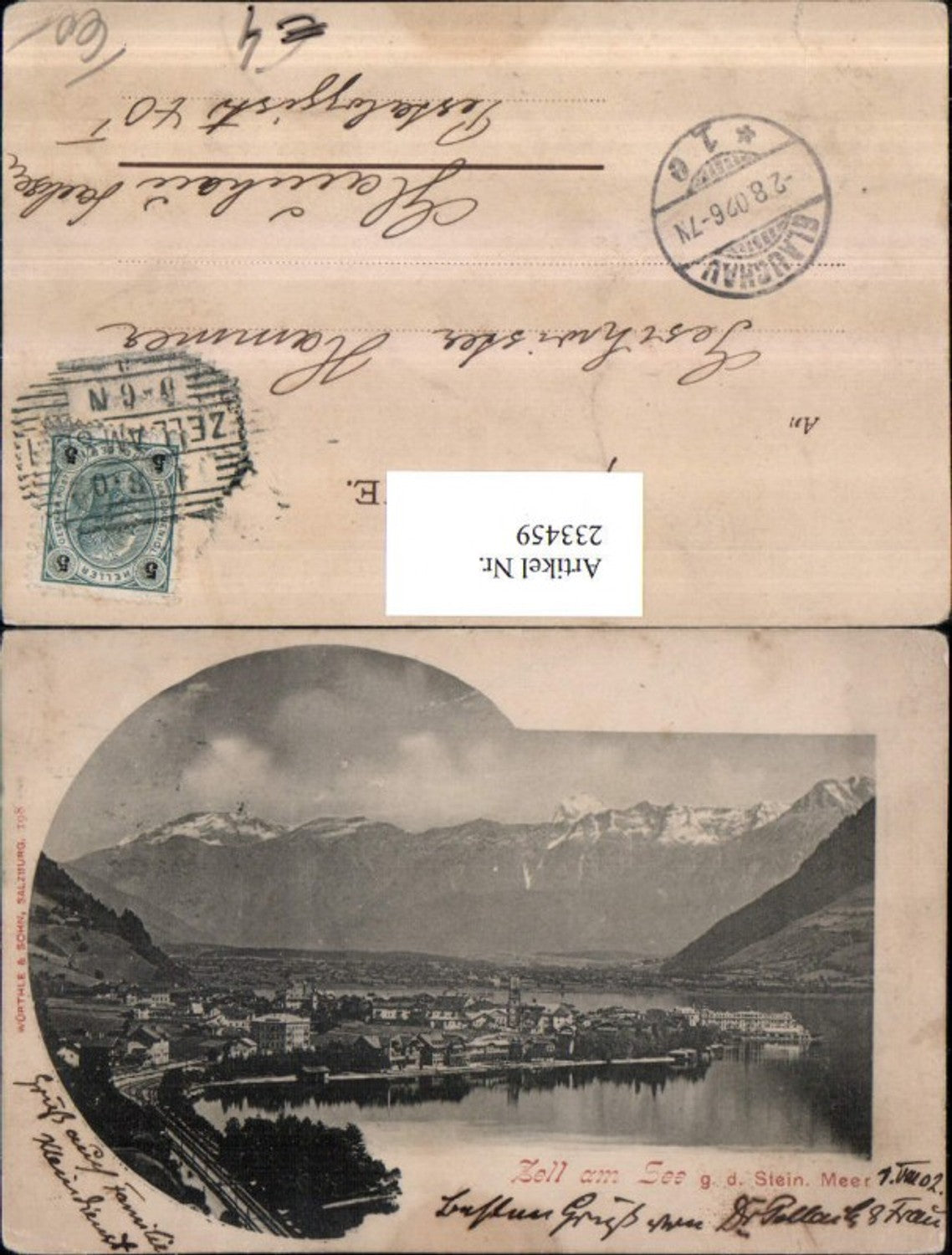 233459,Zell am See Totale geg. d. Steinerne Meer