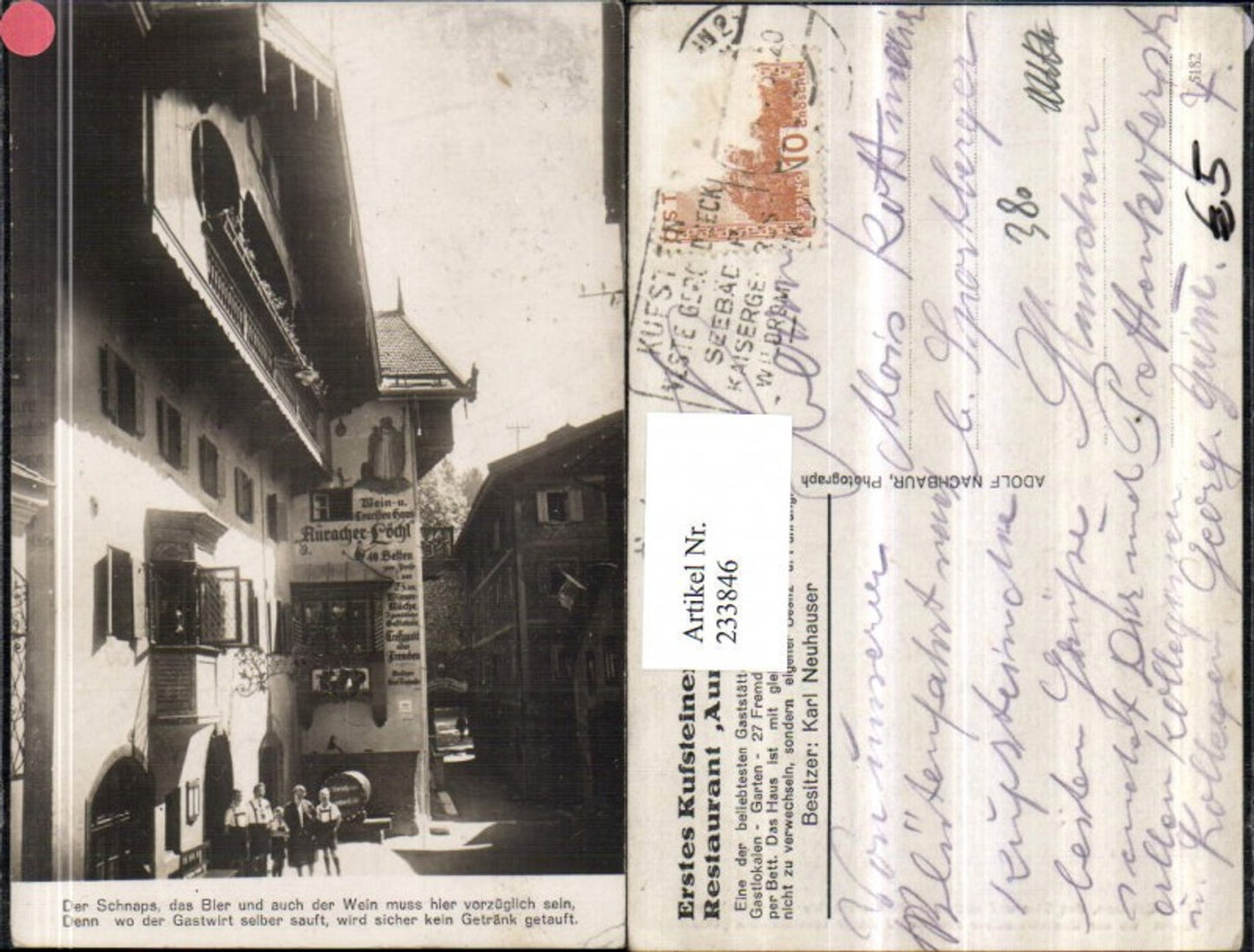 Alte Ansichtskarte – Old Postcard
