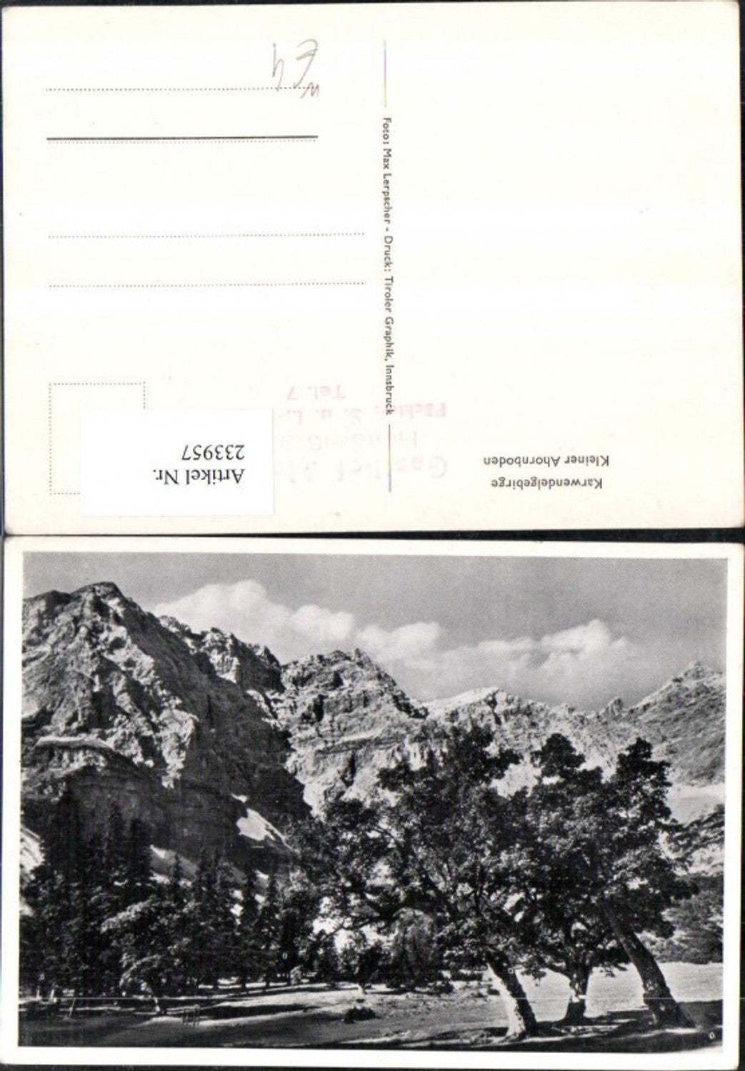 Alte Ansichtskarte – Old Postcard