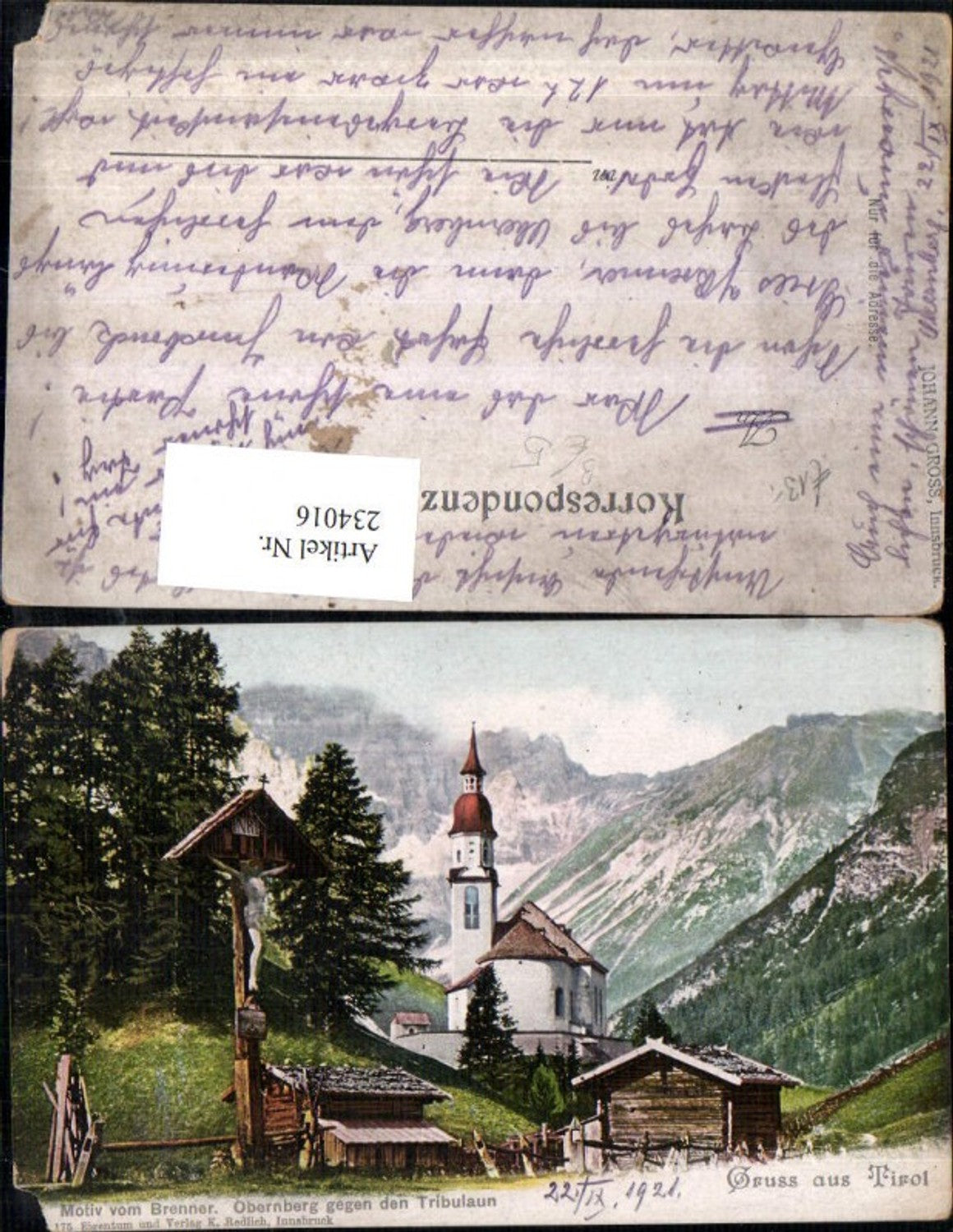 Alte Ansichtskarte – Old Postcard