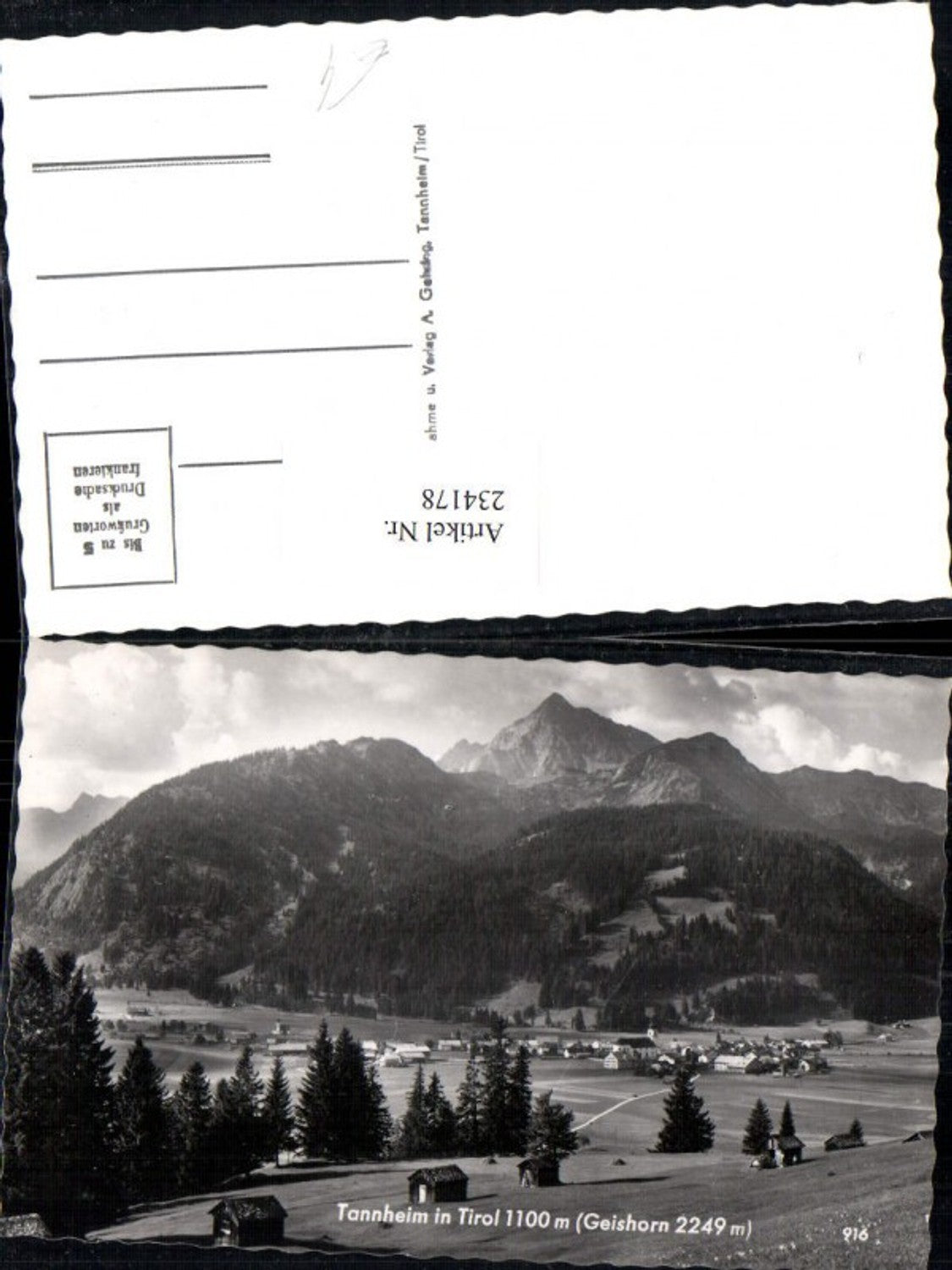 Alte Ansichtskarte – Old Postcard
