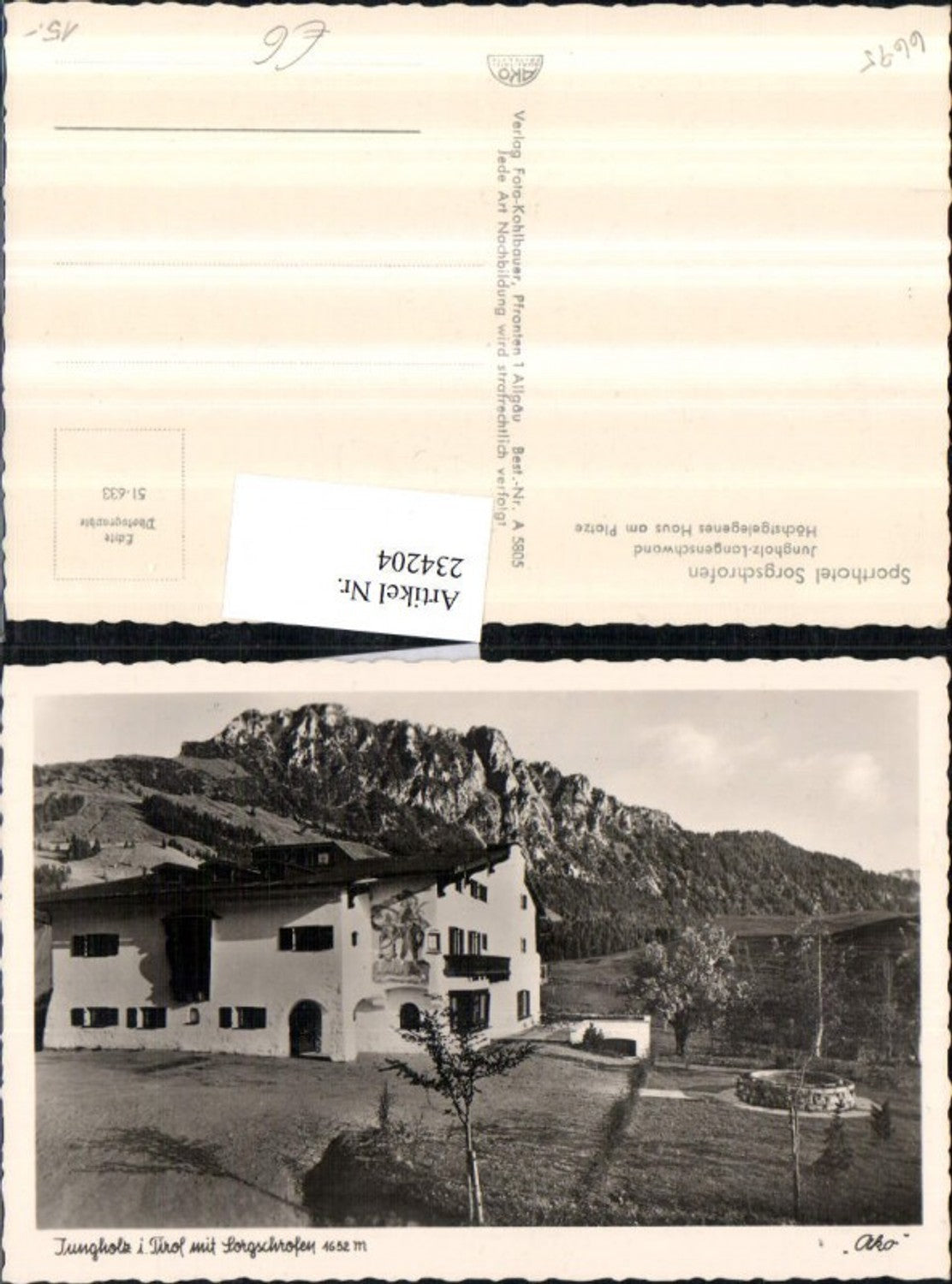 Alte Ansichtskarte – Old Postcard
