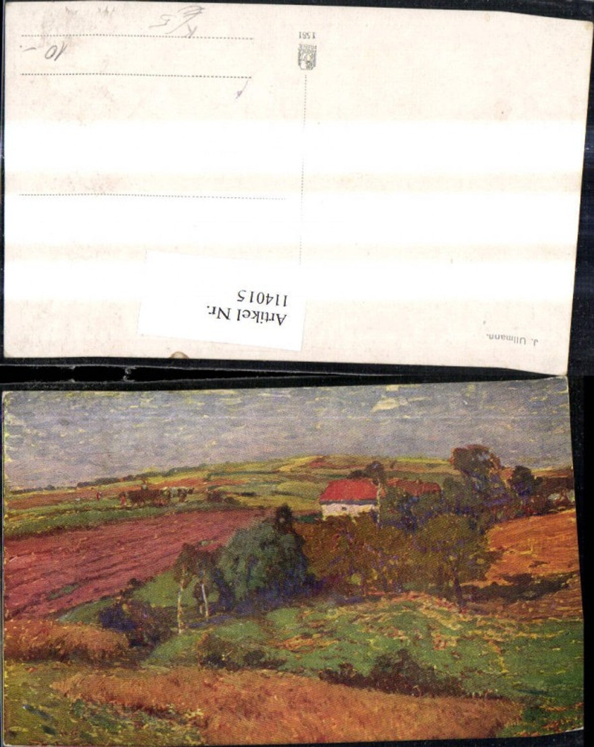 114015,Künstler Ak J. Ullmann Landschaft