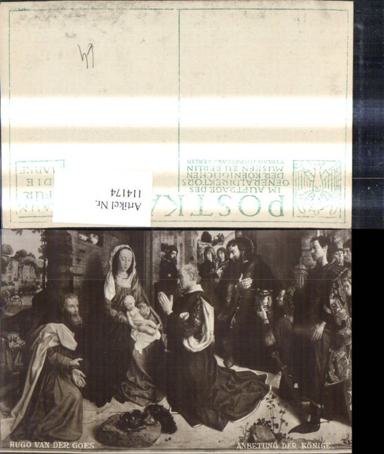 114174,Künstler Ak Hugo van der Goes Anbetung d. Könige