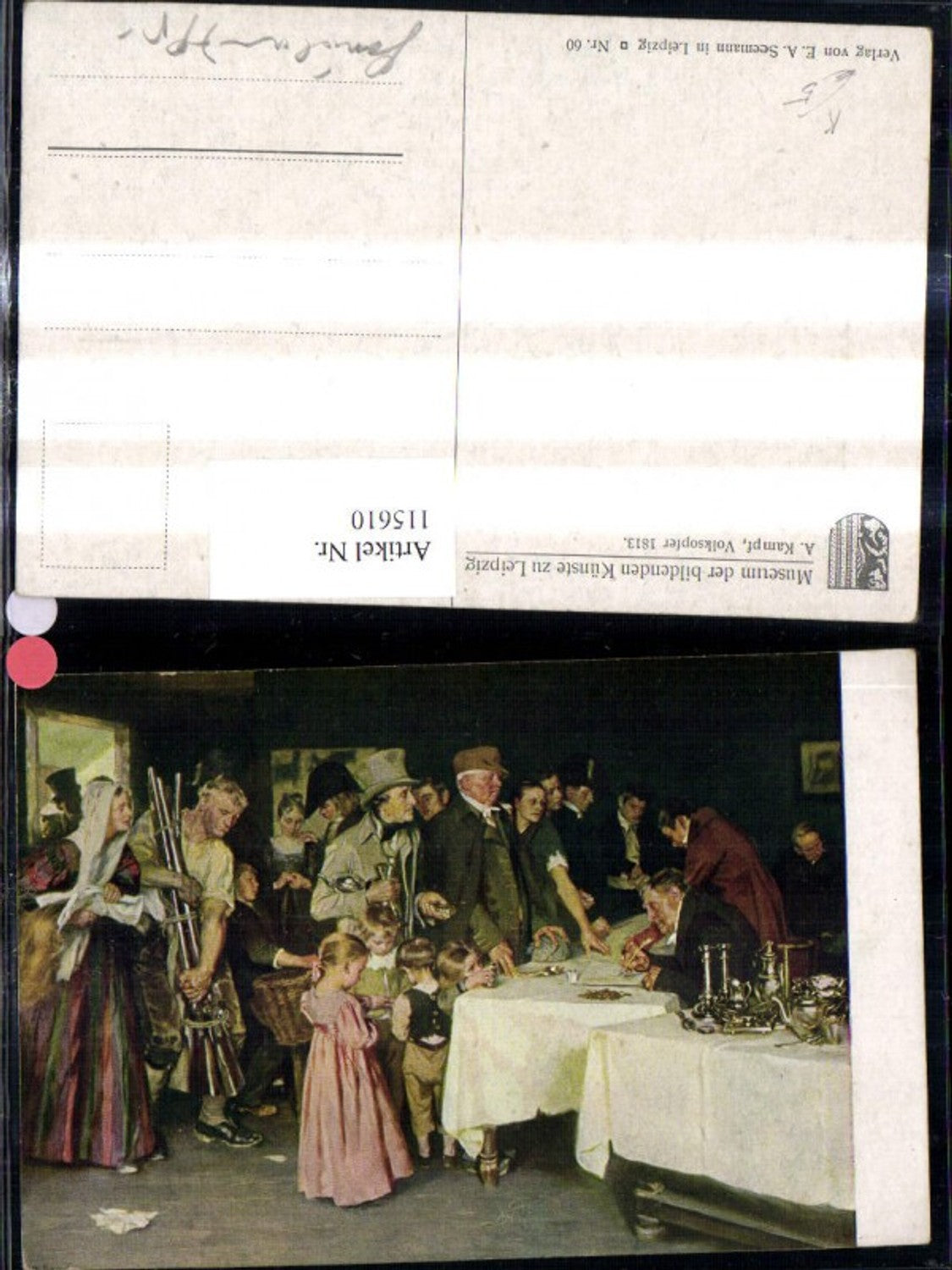 115610,Künstler Ak A. Kampf Volksopfer 1813