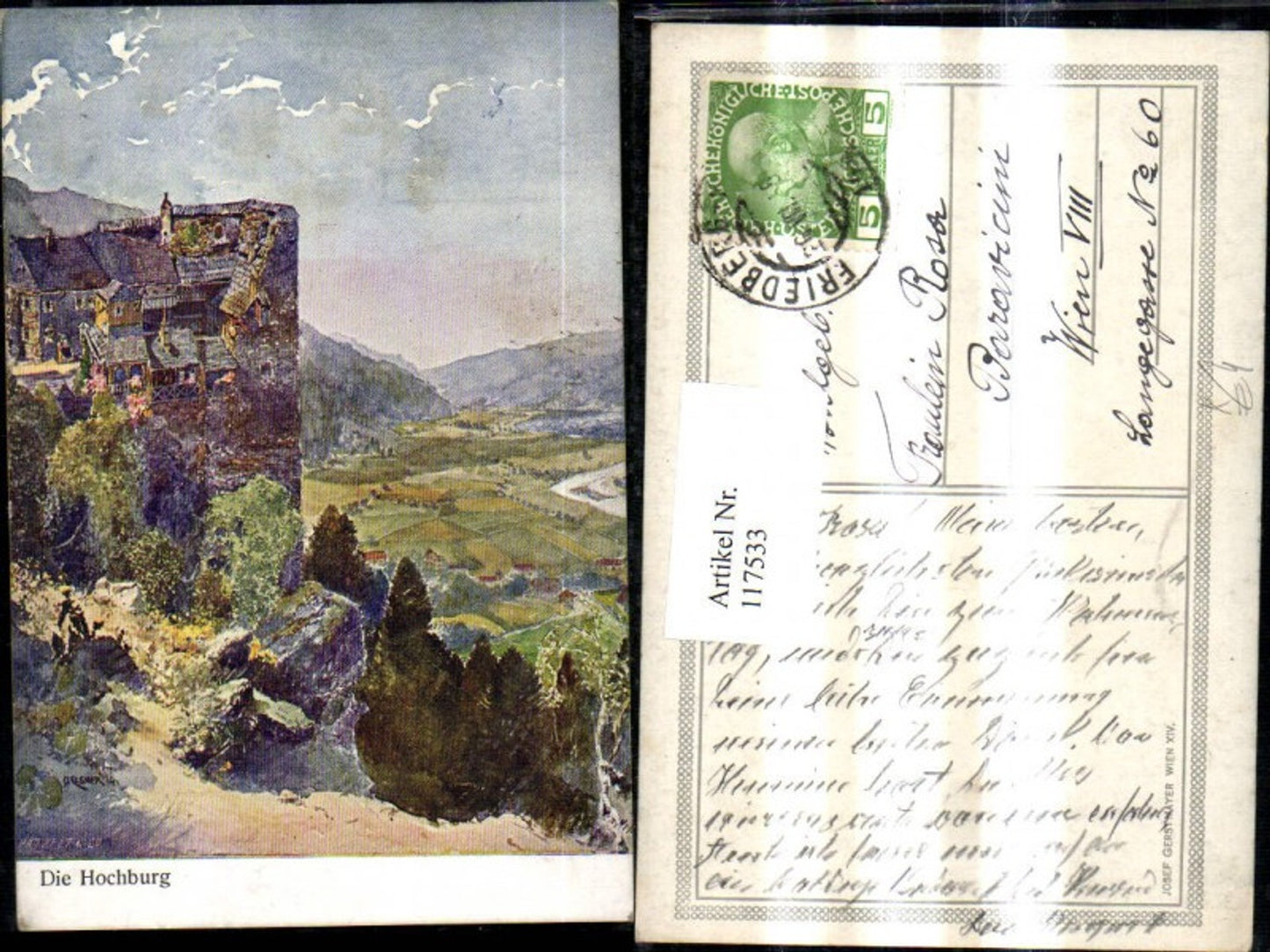 117533,Künstler Ak O. Elsner Die Hochburg