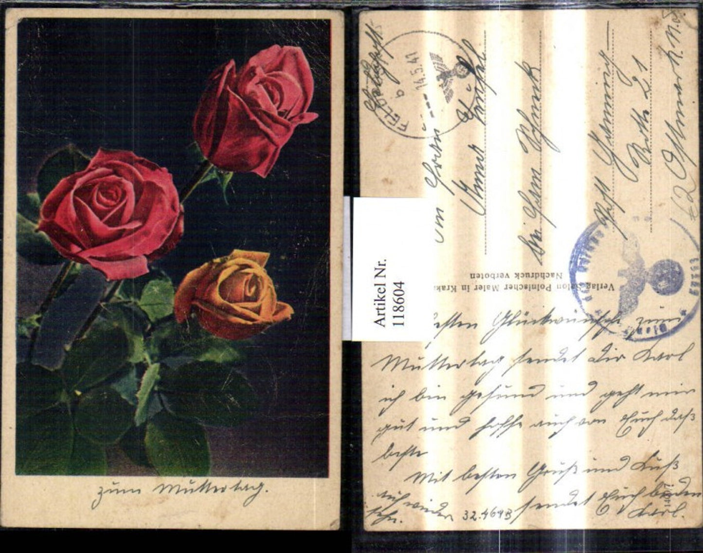118604, Artist Ak Roses Flowers