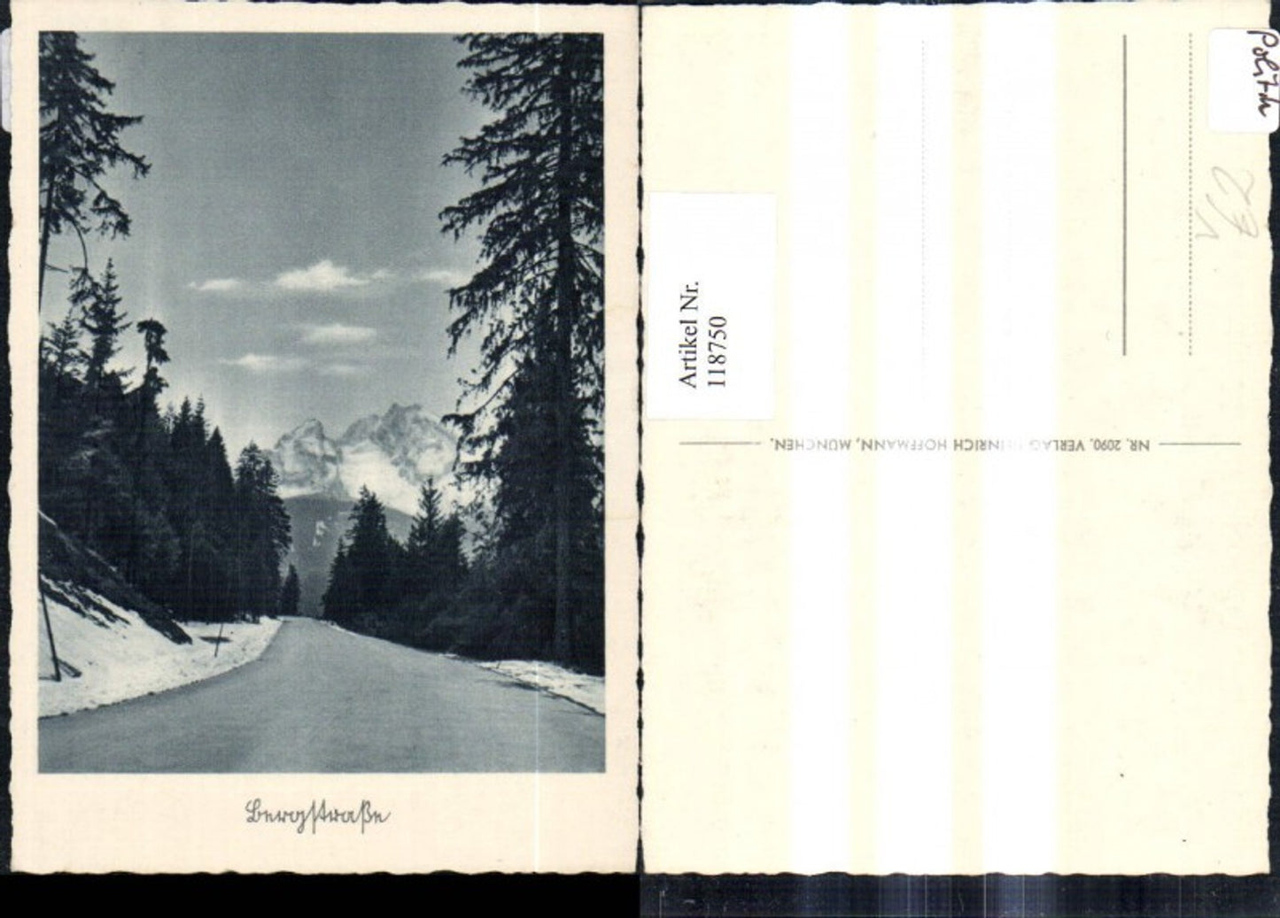 118750,Bergstraße m. Bergkulisse pub Heinirch Hoffmann 2090