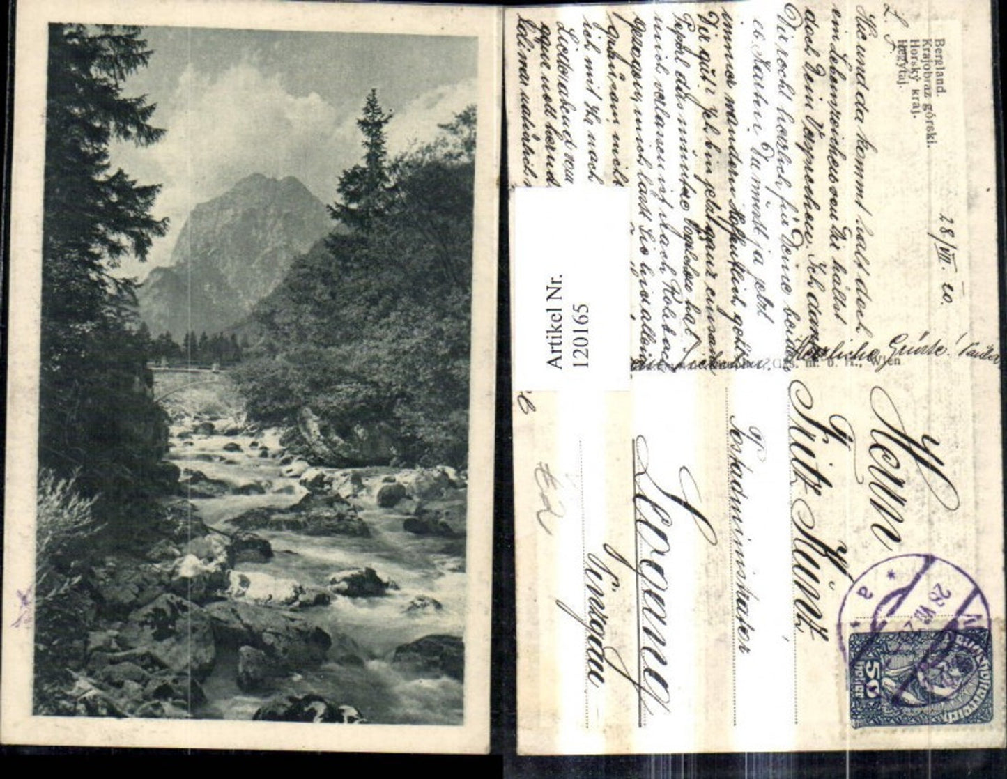 120165,Bergland Fluß Brücke pub Kilophot 104/1359 b
