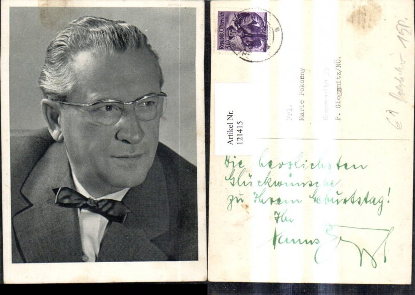 121415,Hans Ernst Politik Österreich n. Enzenreith Gloggnitz