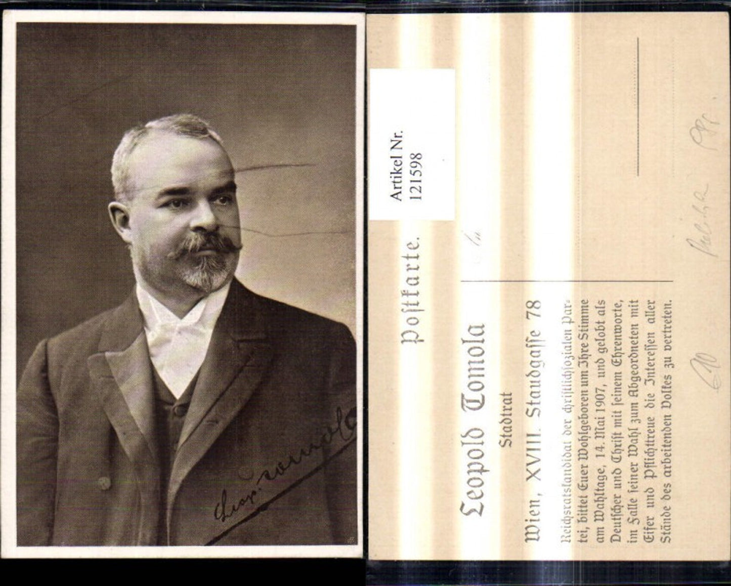 121598,Stadtrat Leopold Tomola Wien Politik