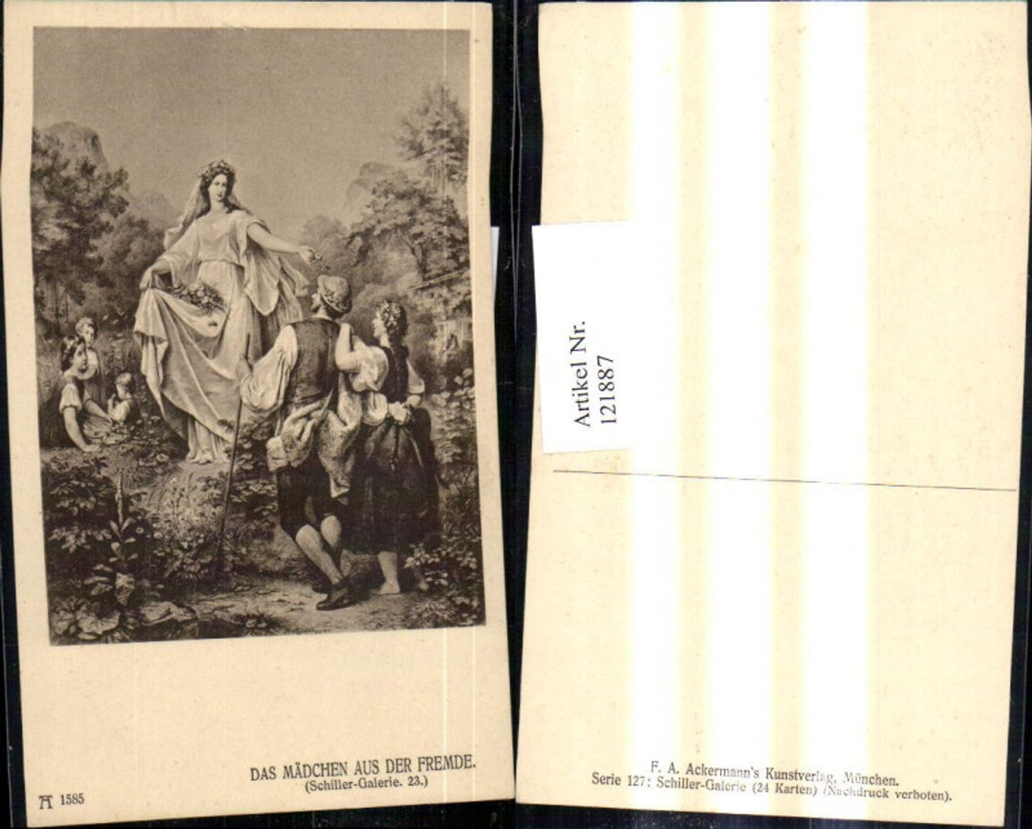 121887,Das Mädchen a. d. Fremde Schiller 23 Galerie pub Ackermann 1585