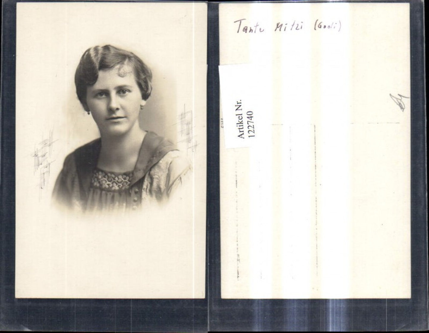 122740,Foto Ak Frau Portrait