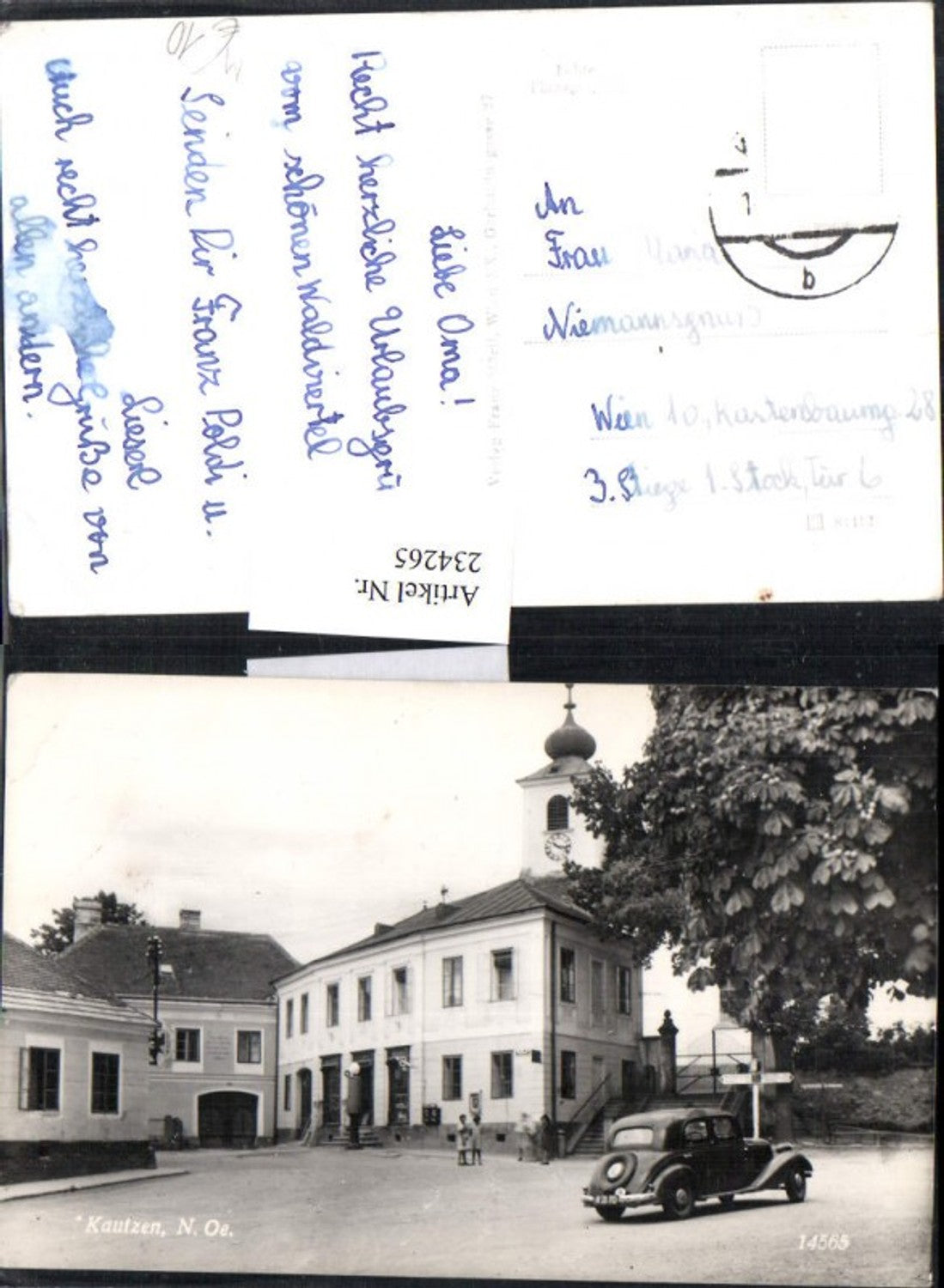 234265,Kautzen Gebäude Turm Automobil