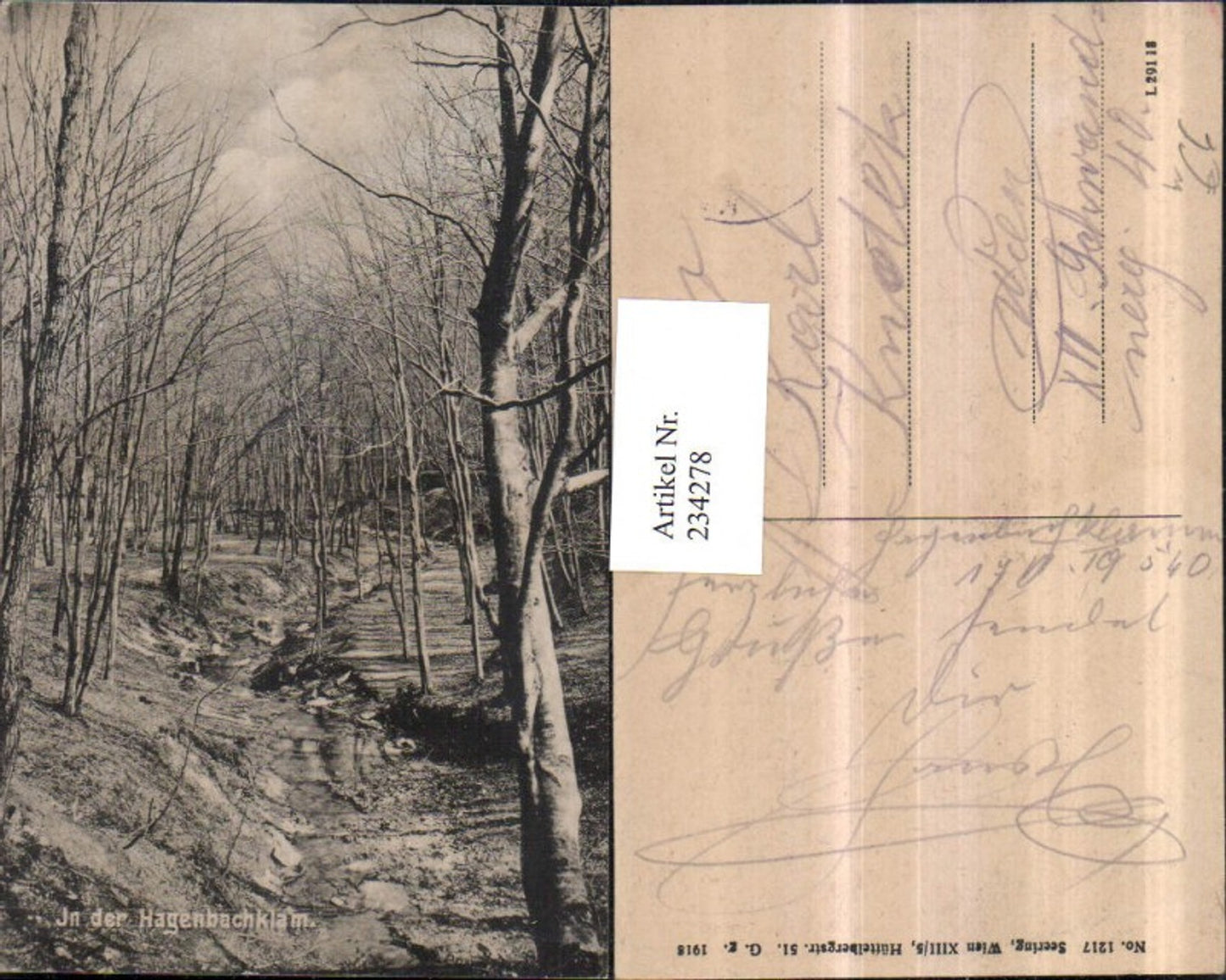 234278,In d. Hagenbachklamm Klamm Partie b. St. Andrä-Wördern