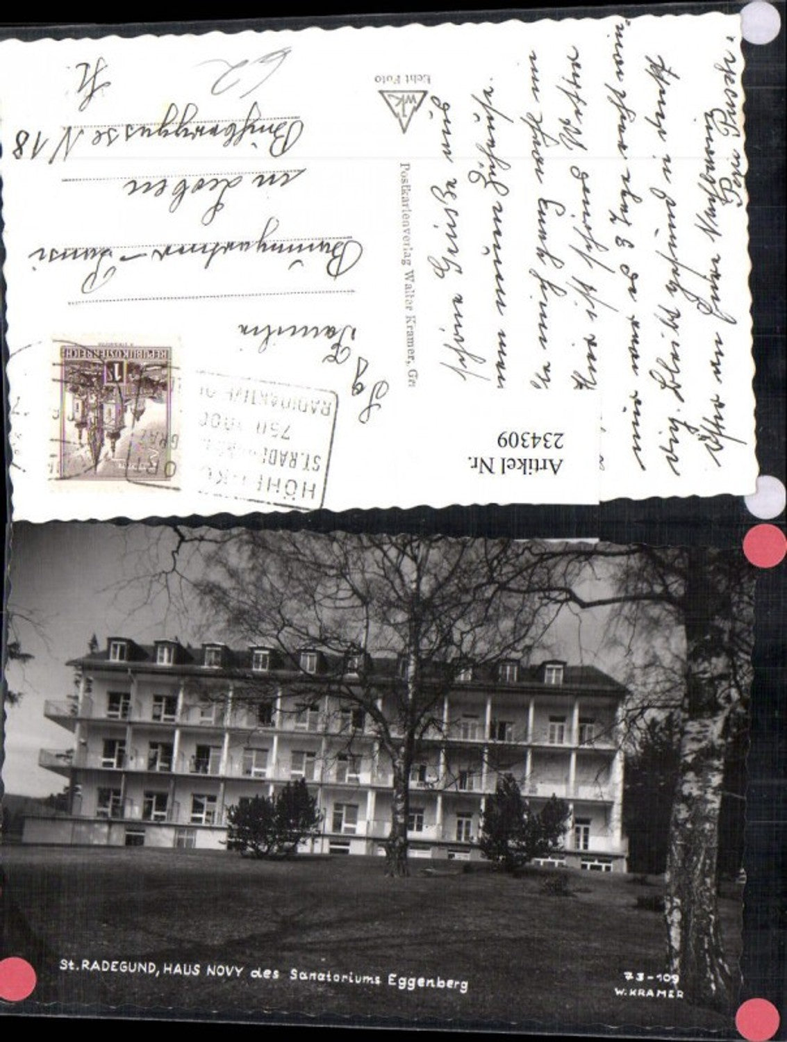 234309,St. Radegund Haus Novy des Sanatoriums Eggenberg