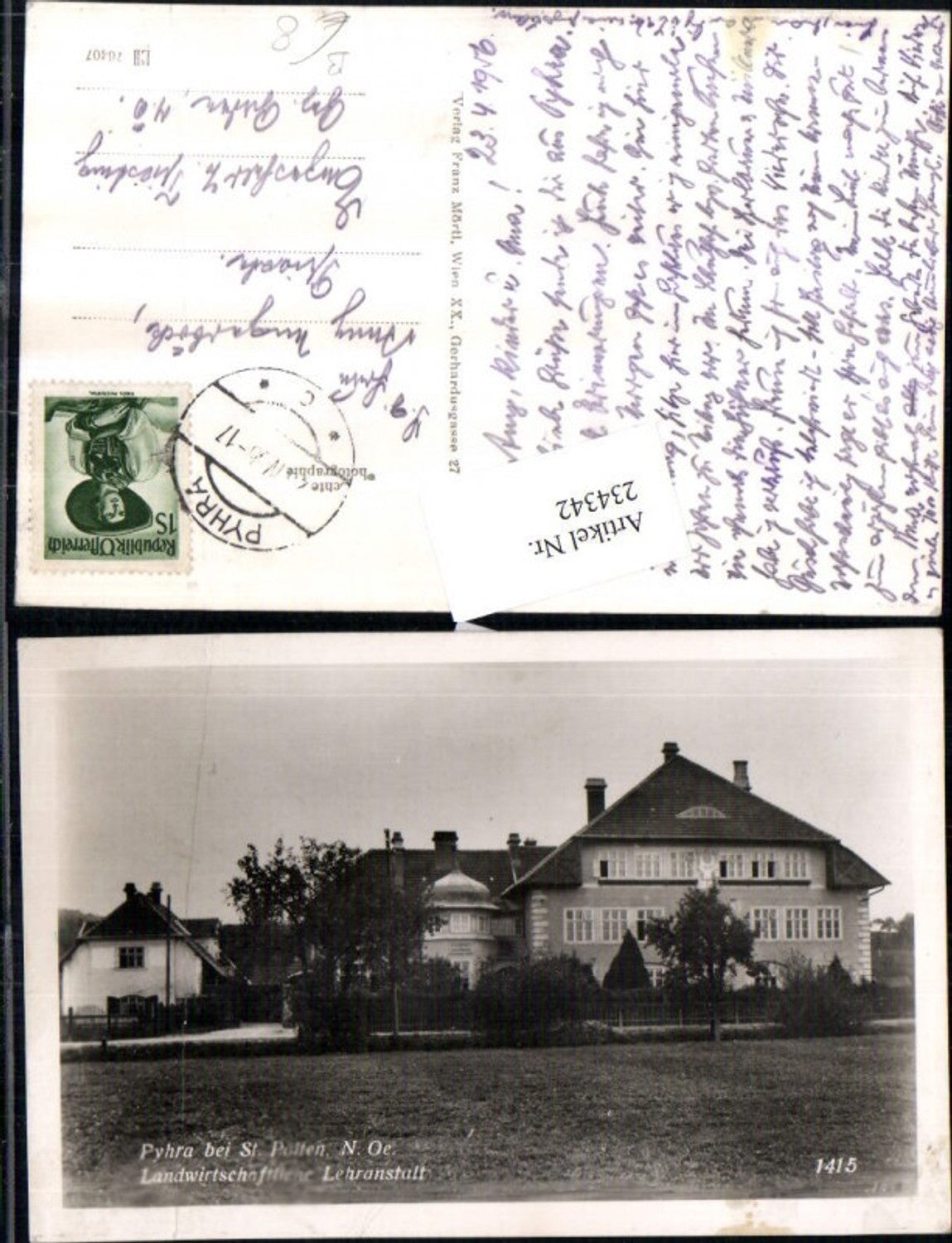 234342,Pyhra b. St. Pölten Landwirtschaftliche Lehranstalt