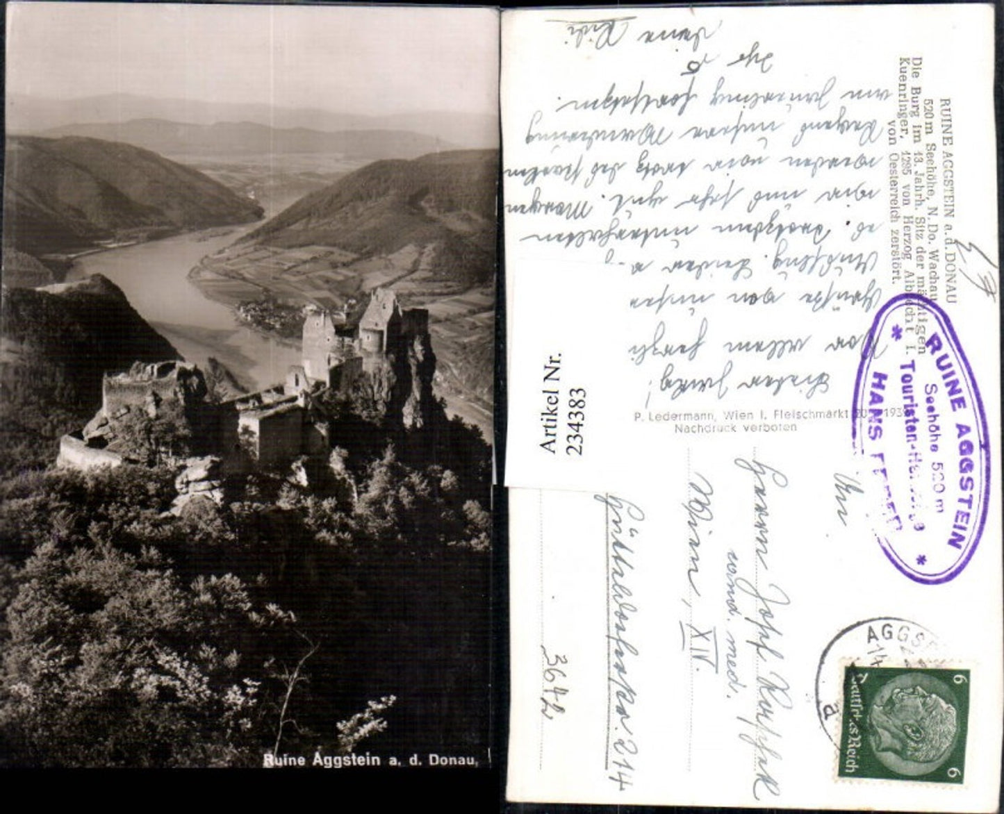 234383, Wachau Ruine Aggstein ad Donau