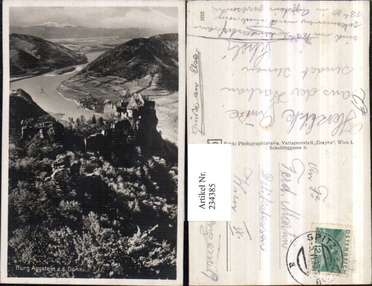 234385, Wachau Ruine Aggstein ad Donau