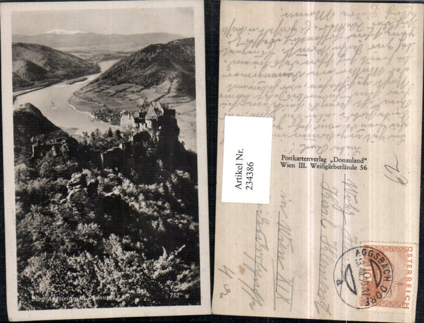 234386, Wachau Ruine Aggstein ad Donau