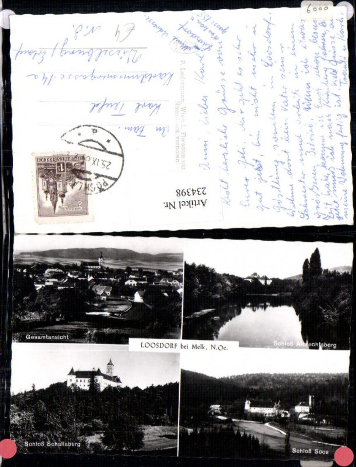234398,Loosdorf b. Melk long shot Albrechtsberg Castle Schallaburg Soos multi-image map