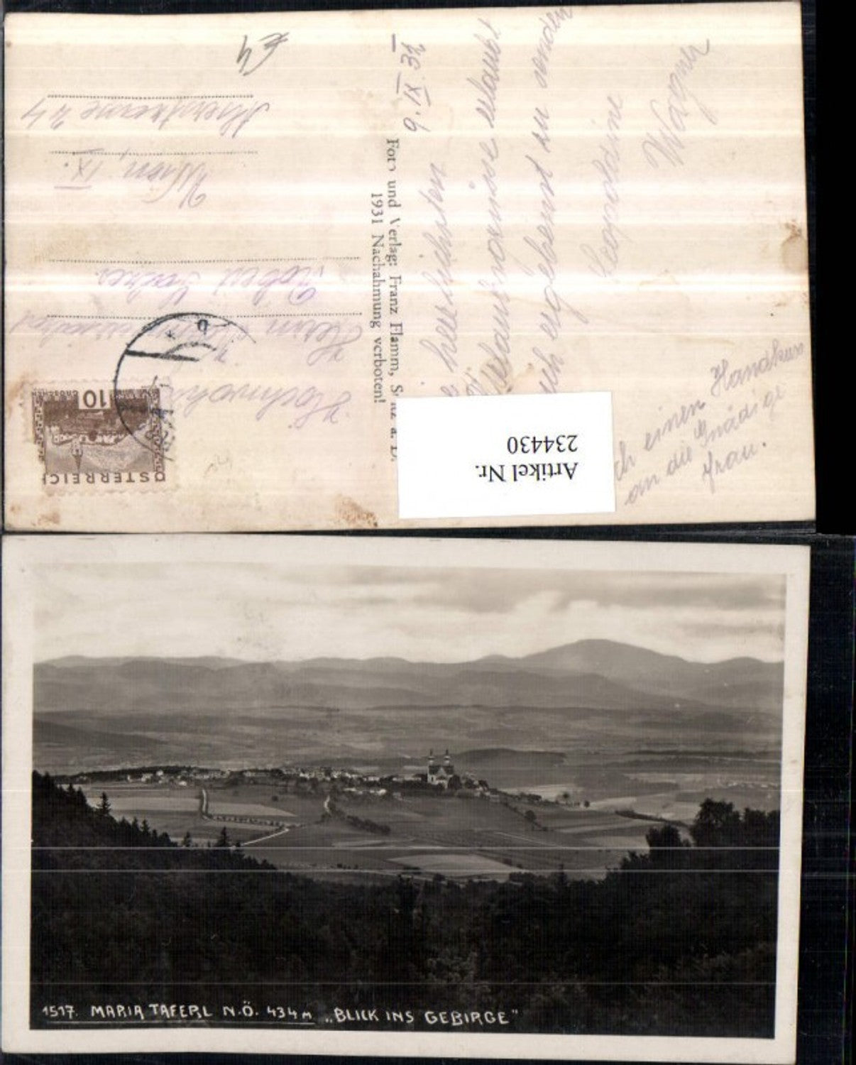 234430, Maria Taferl Total view of the mountains