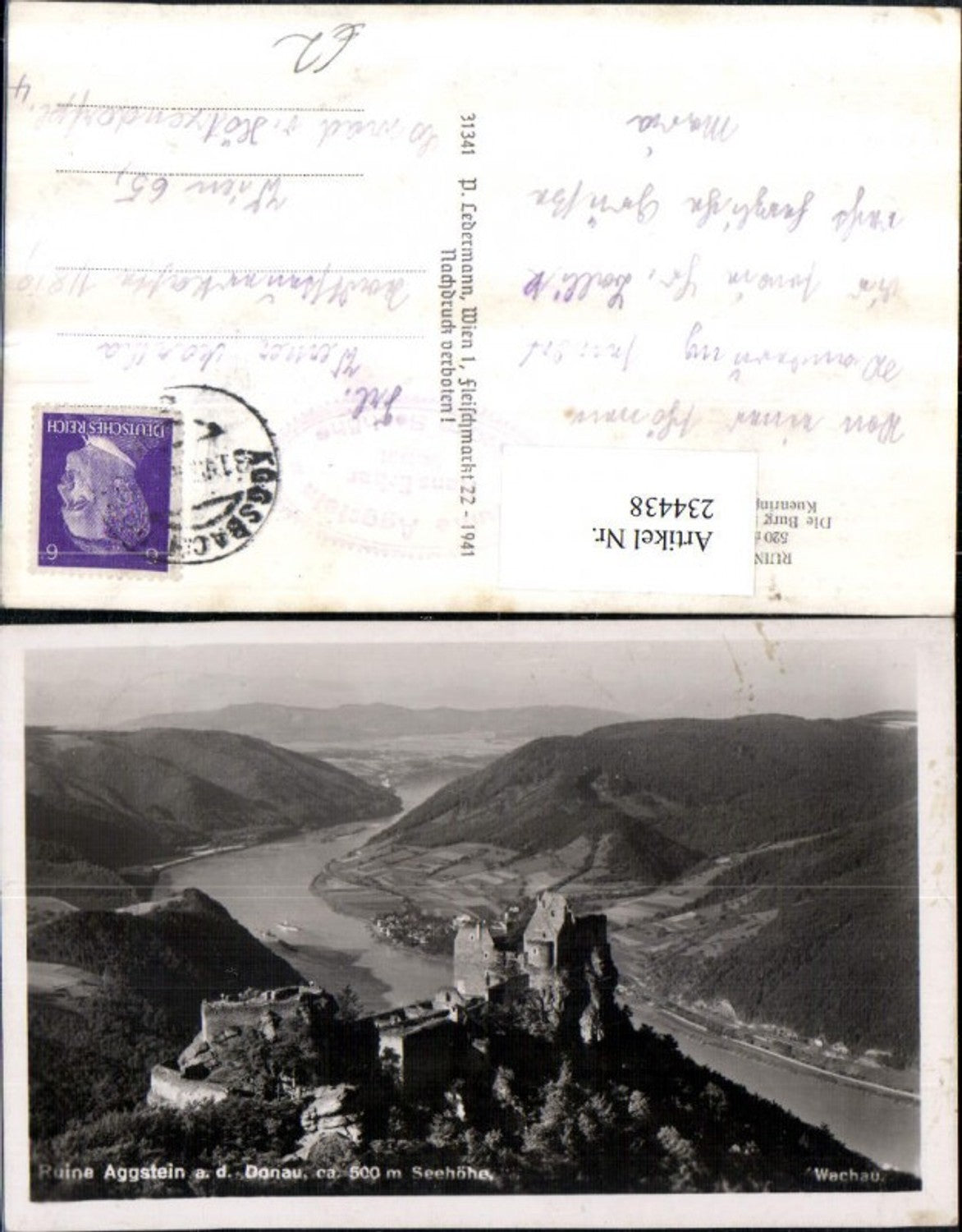 234438, Wachau Ruine Aggstein on the Danube