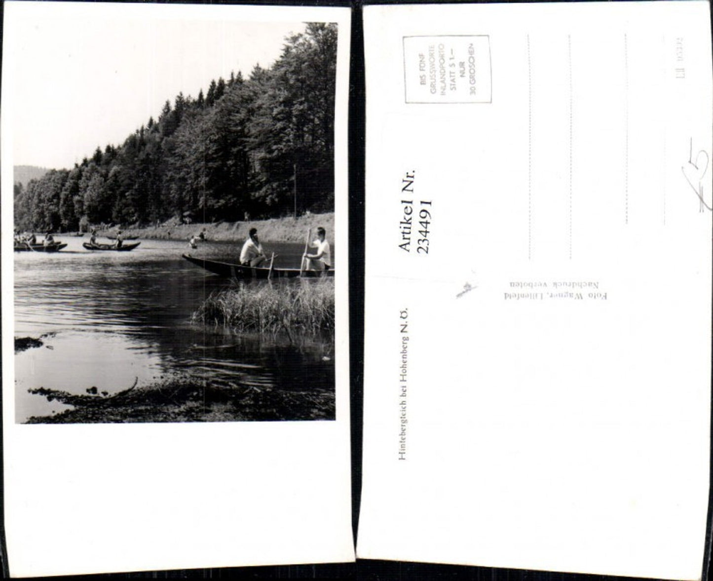 234491,Hintebergteich Teich b. Hohenberg Partie Ruderboote