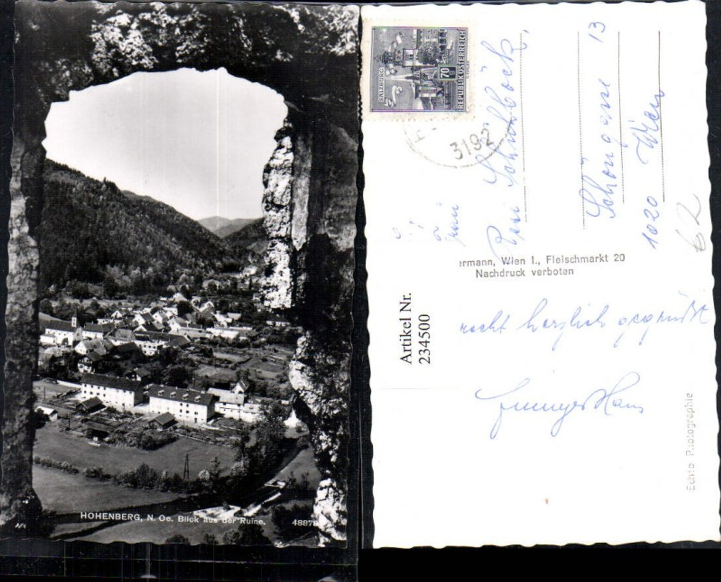 234500,Hohenberg Totale Blick aus d. Ruine