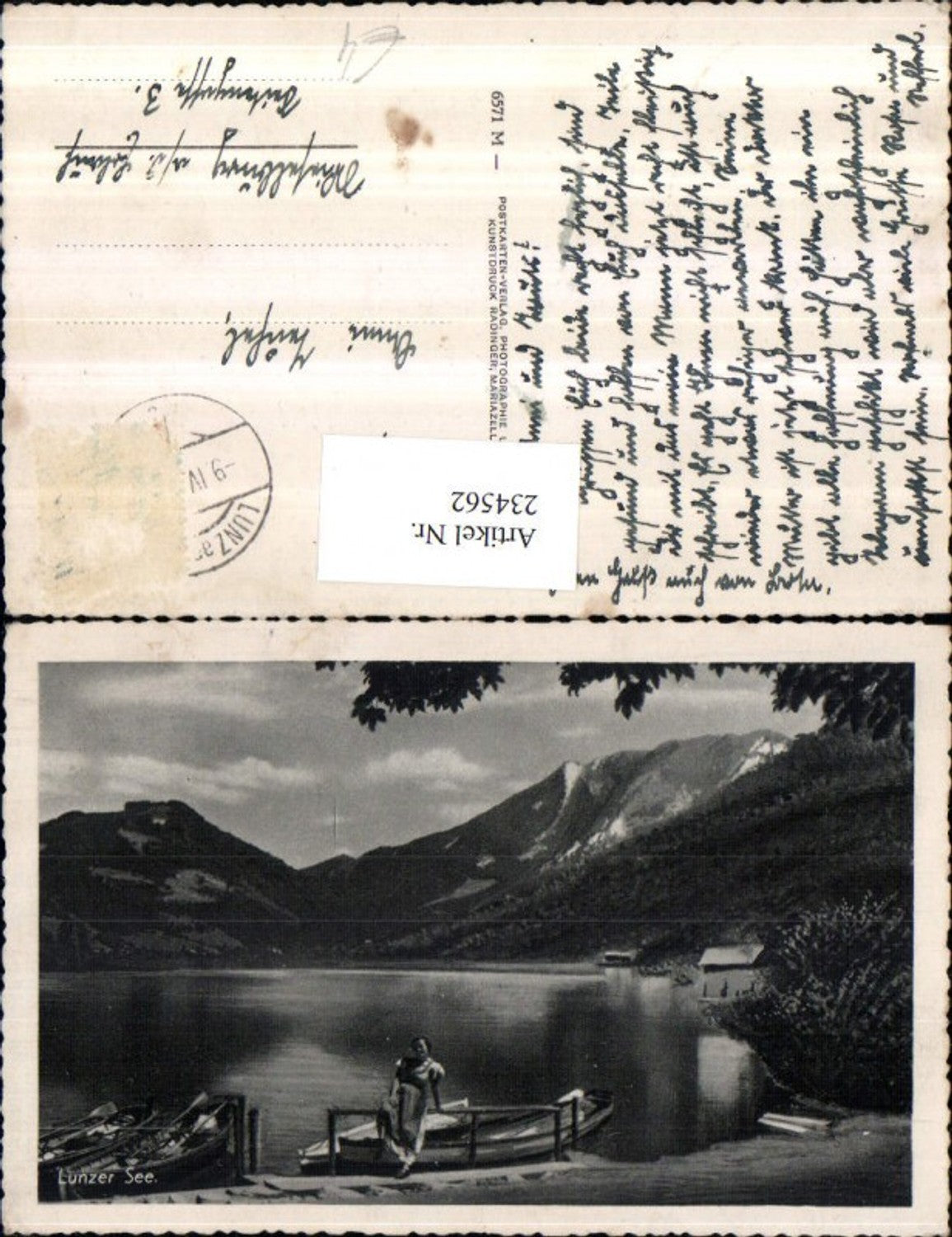 234562,Lunzer See b. Lunz Partie Ruderboot