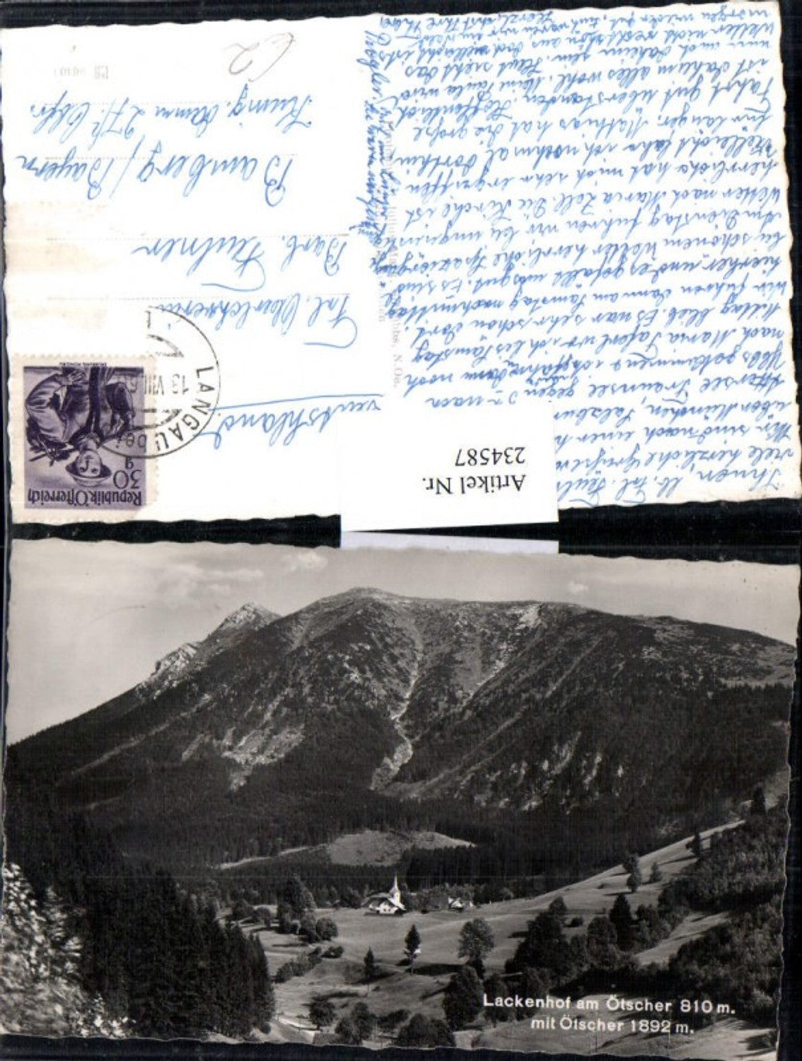 234587,Lackenhof am Ötscher m. Ötscher