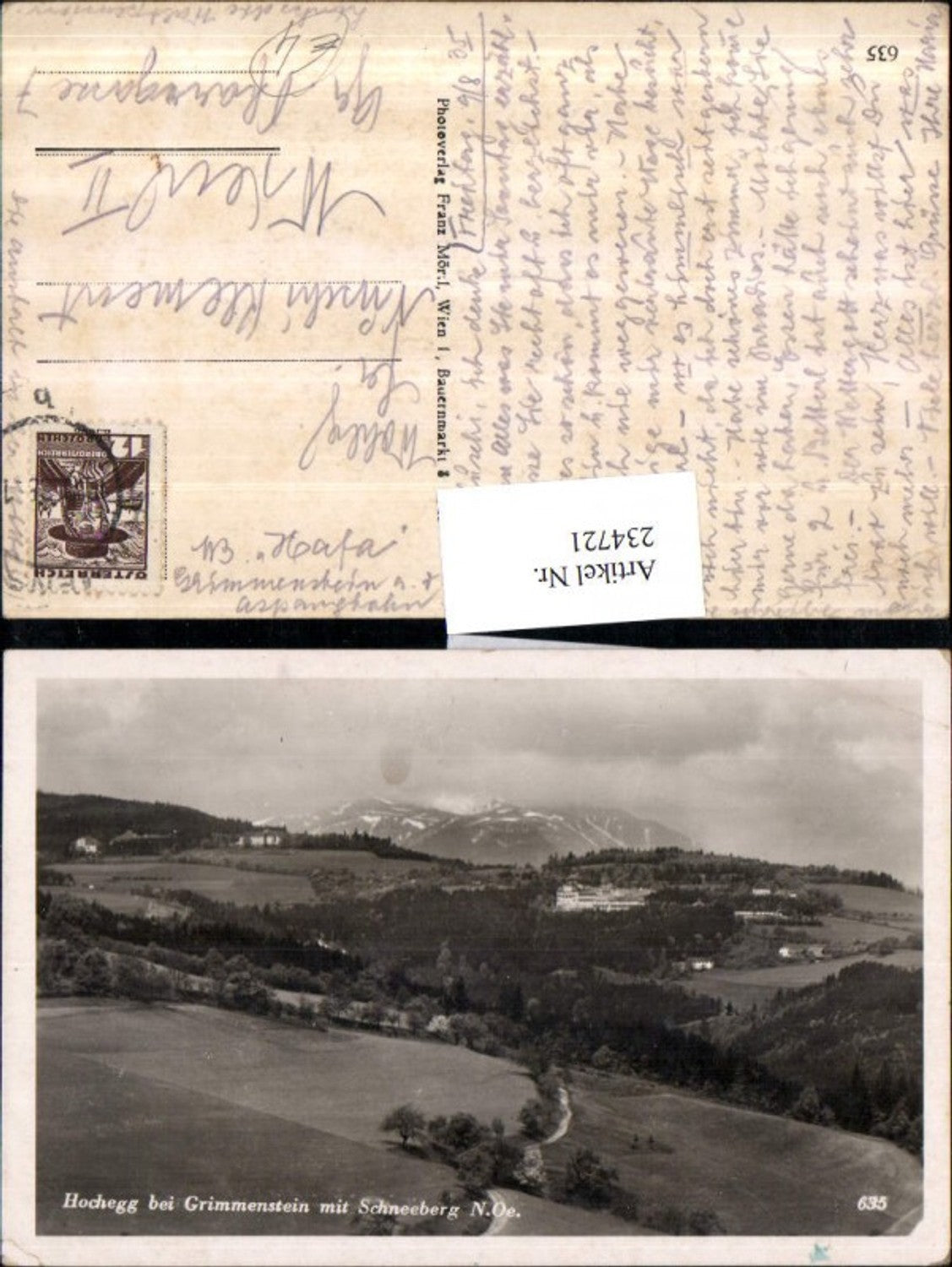234721,Hochegg b. Grimmenstein m. Schneeberg