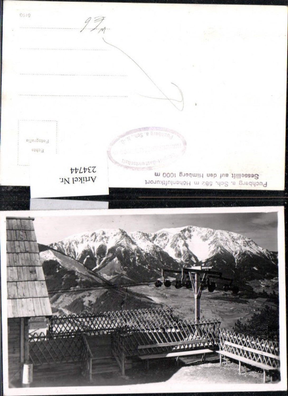 234744,Berglift Gastwirtschaft Himberghaus b. Puchberg am Schneeberg