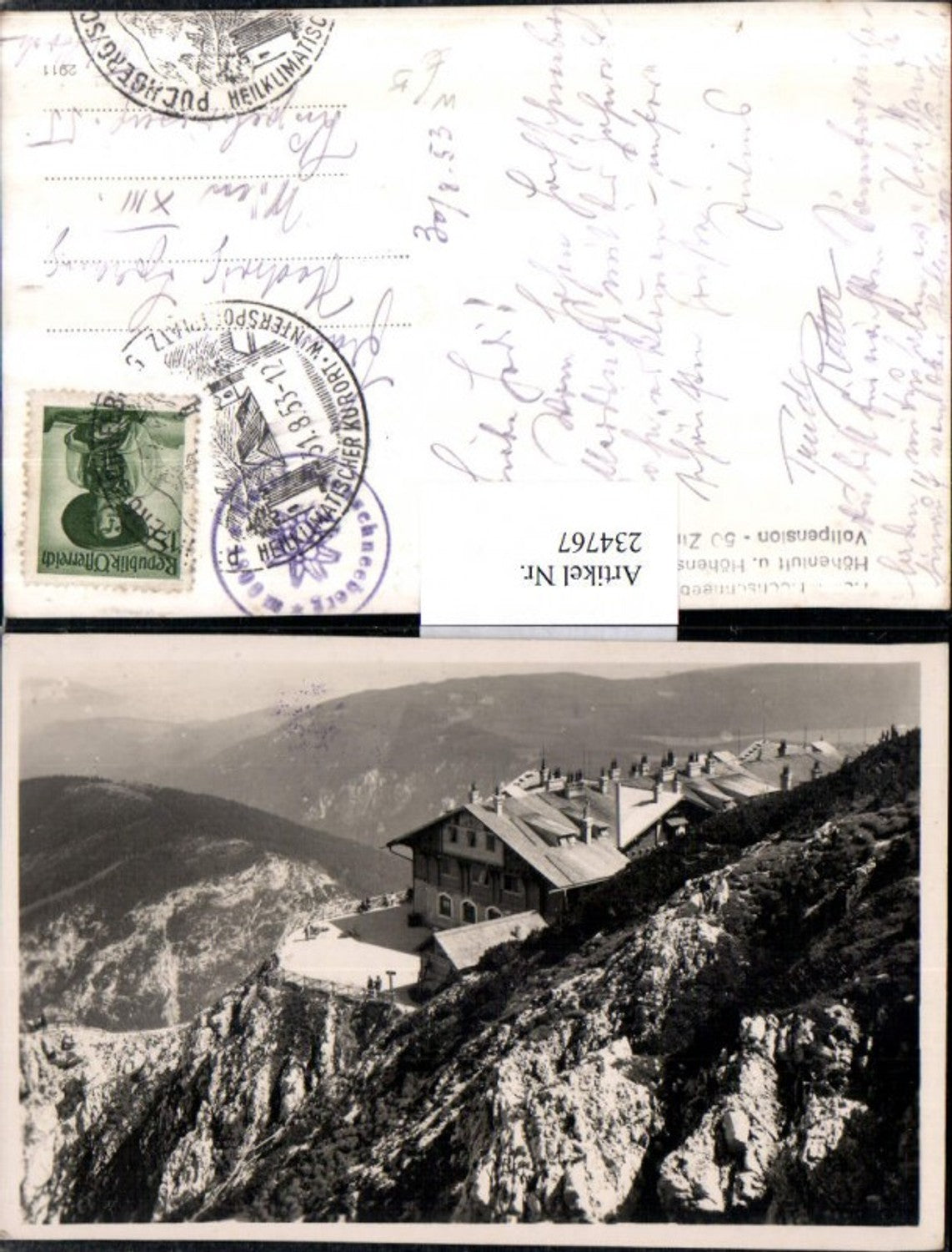 234767,Hochschneeberg Hotel b. Puchberg