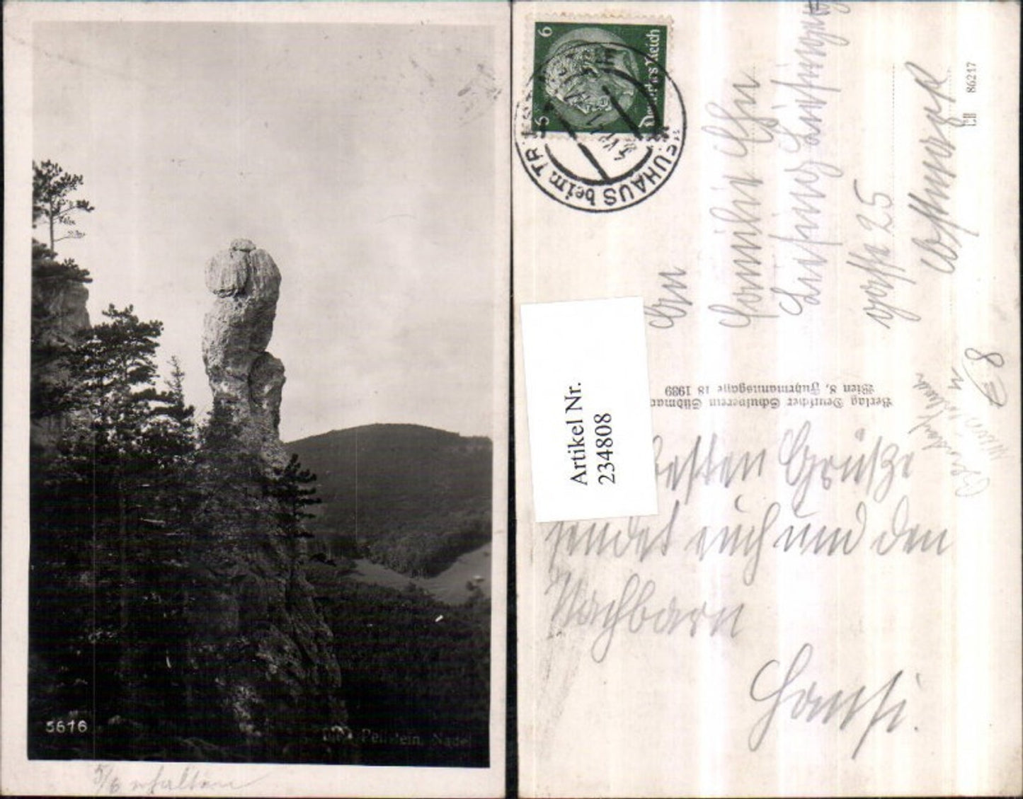 234808,Peilstein Nadel Felsen b. Berndorf Weissenbach an d. Triesting