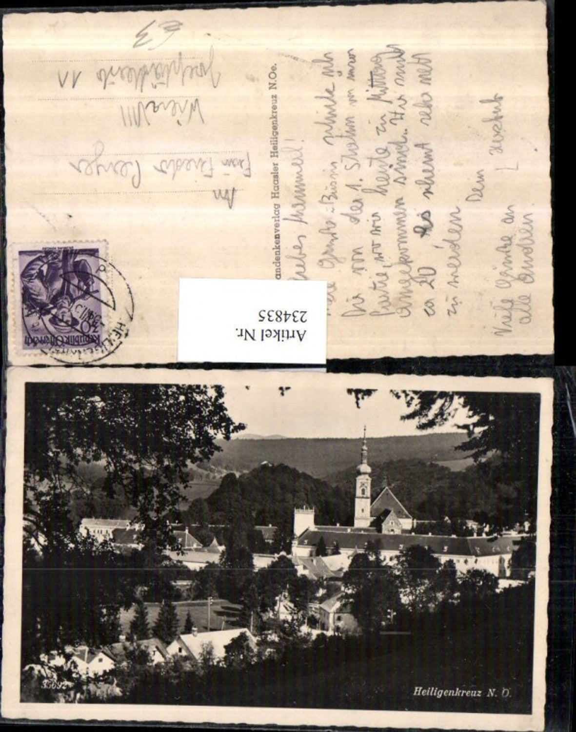 234835,Heiligenkreuz Teilansicht Stift