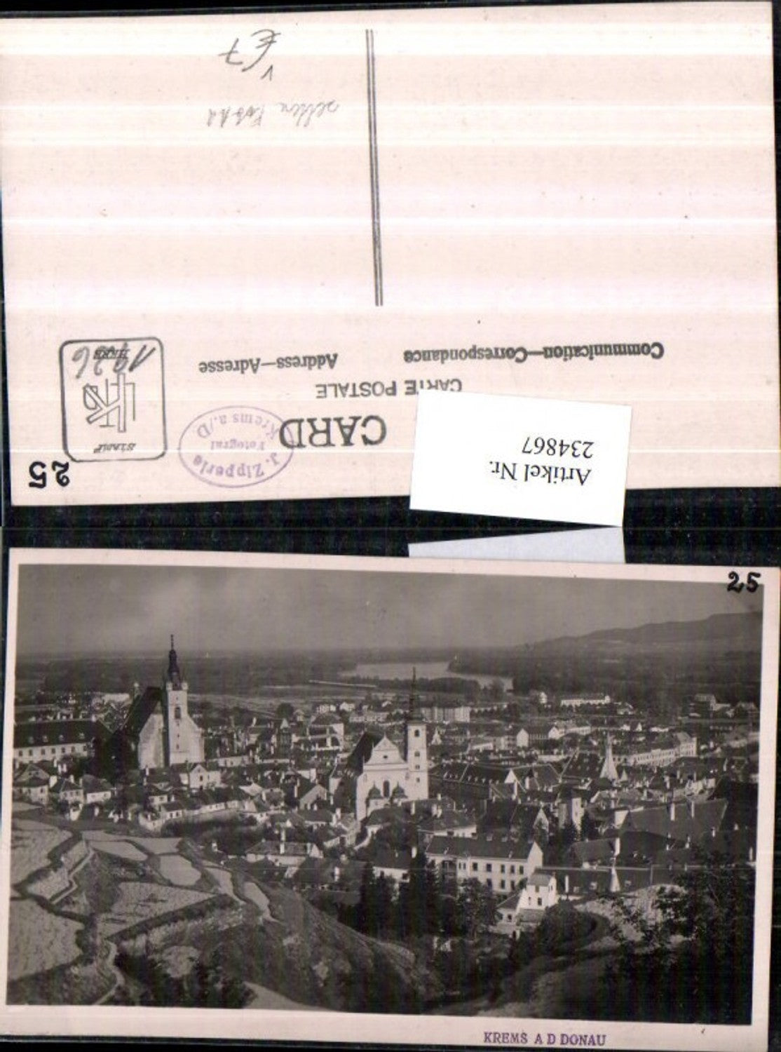 234867,Seltene Foto AK Krems an d. Donau Totale