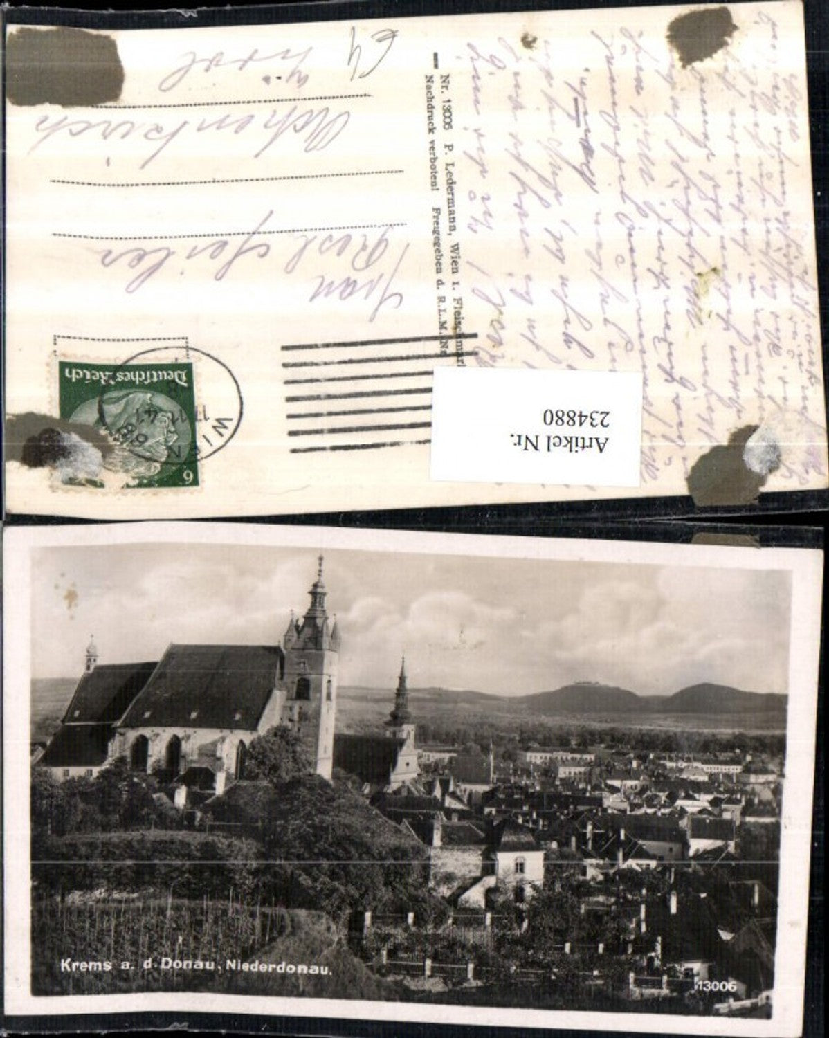 234880,Krems an d. Donau Teilansicht Kirche
