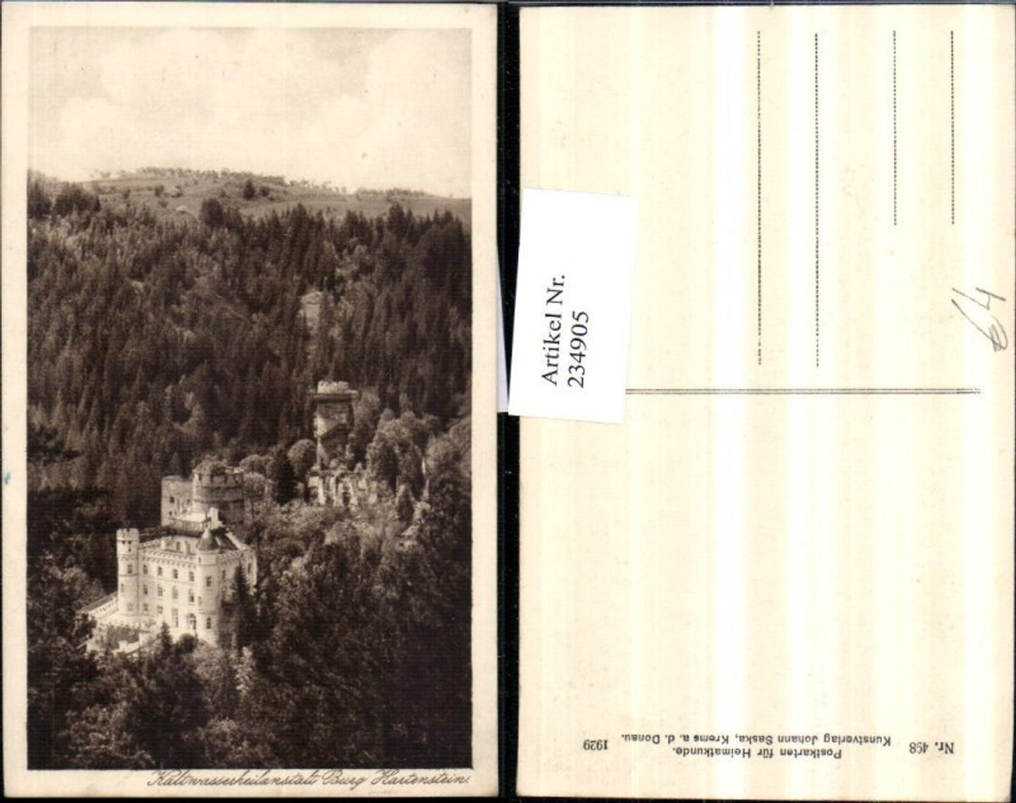 234905,Kaltwasserheilanstalt Burg Hartenstein