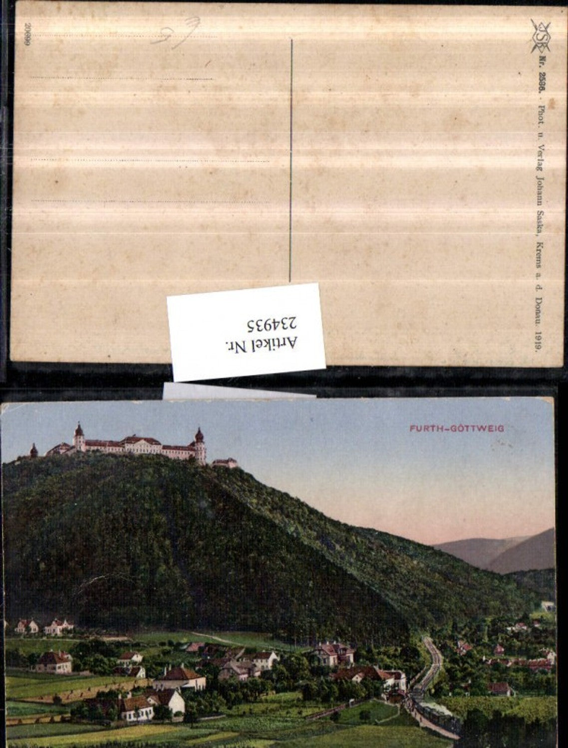 234935,Furth Teilansicht m. Stift Göttweig