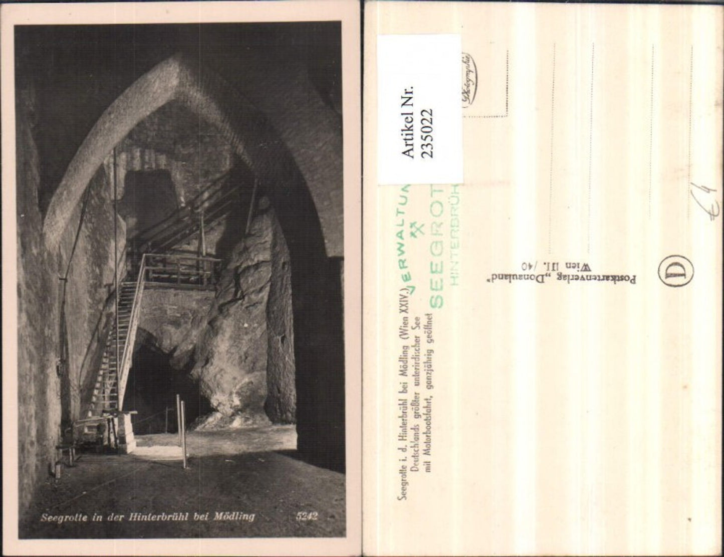 235022,Seegrotte in d. Hinterbrühl b. Mödling