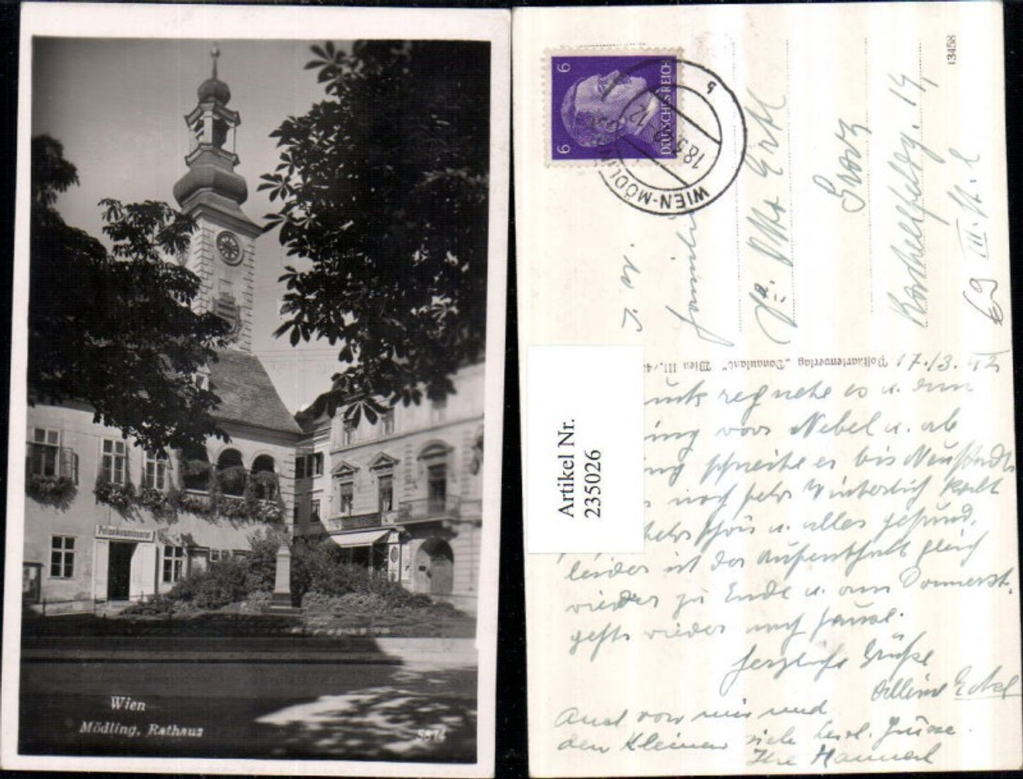 235026,Wien Mödling Rathaus Polizeikommissariat