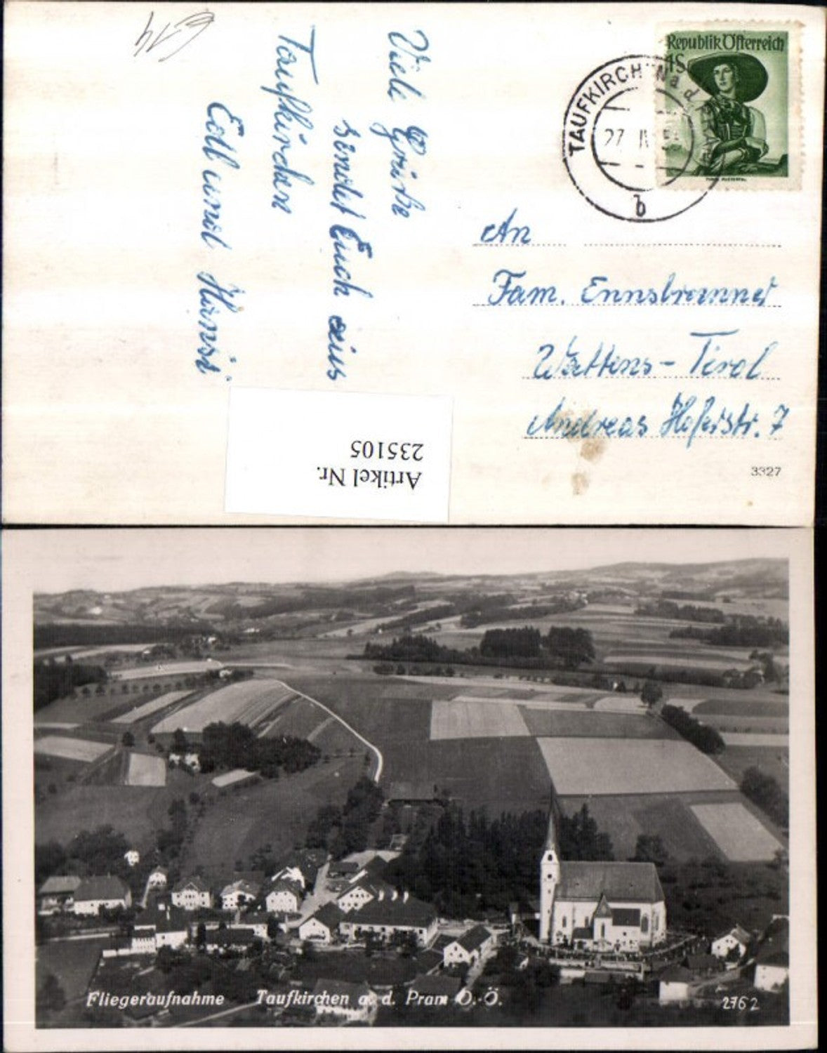 235105, Taufkirchen an der Pram, aerial view 2762