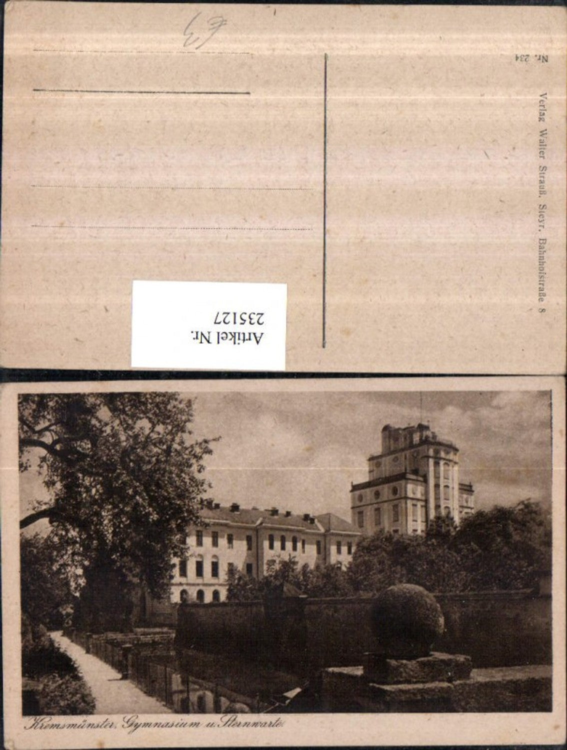 235127,Kremsmünster Gymnasium u. Sternwarte