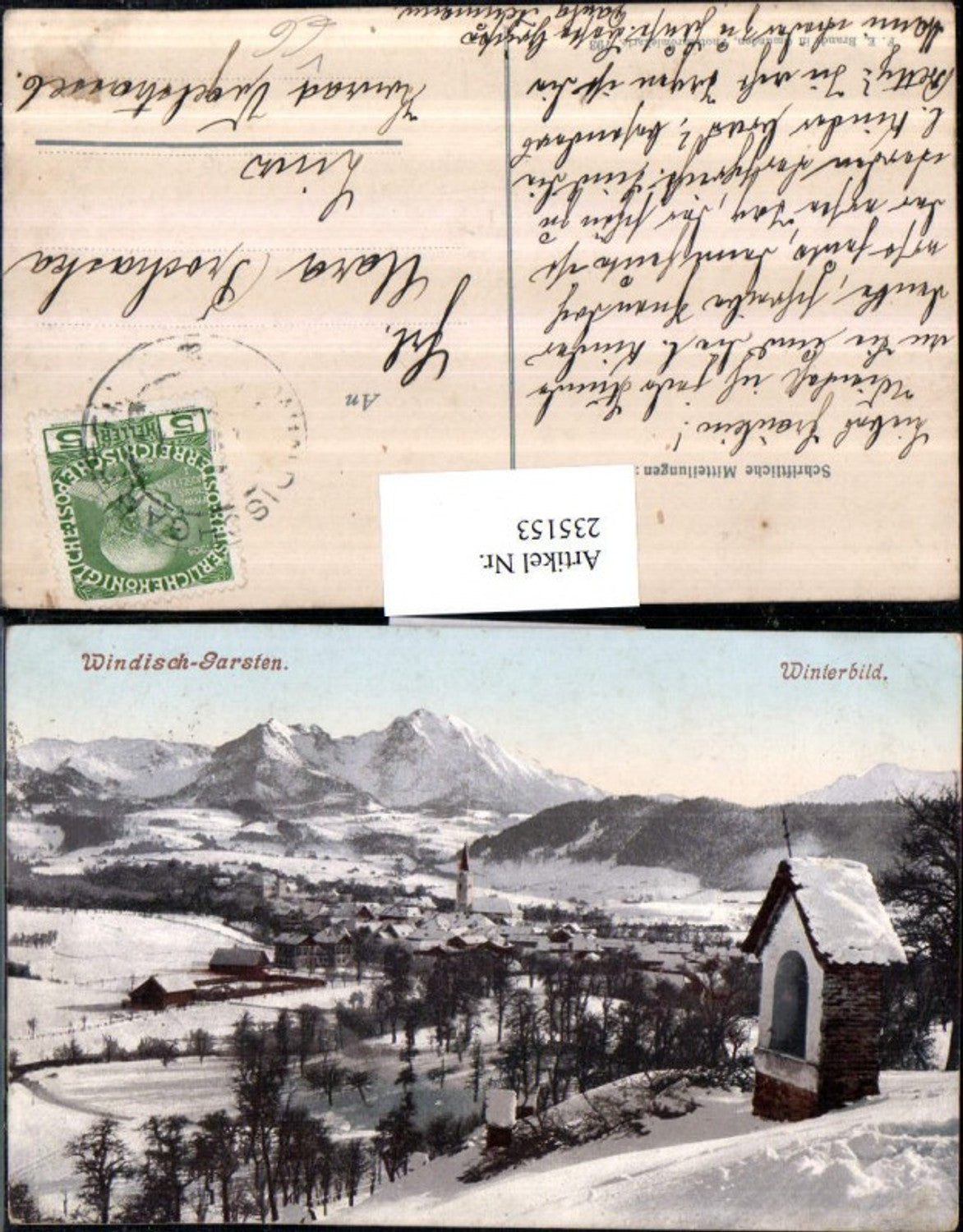 235153,Windischgarsten Totale Winterbild pub F. E. Brandt 793