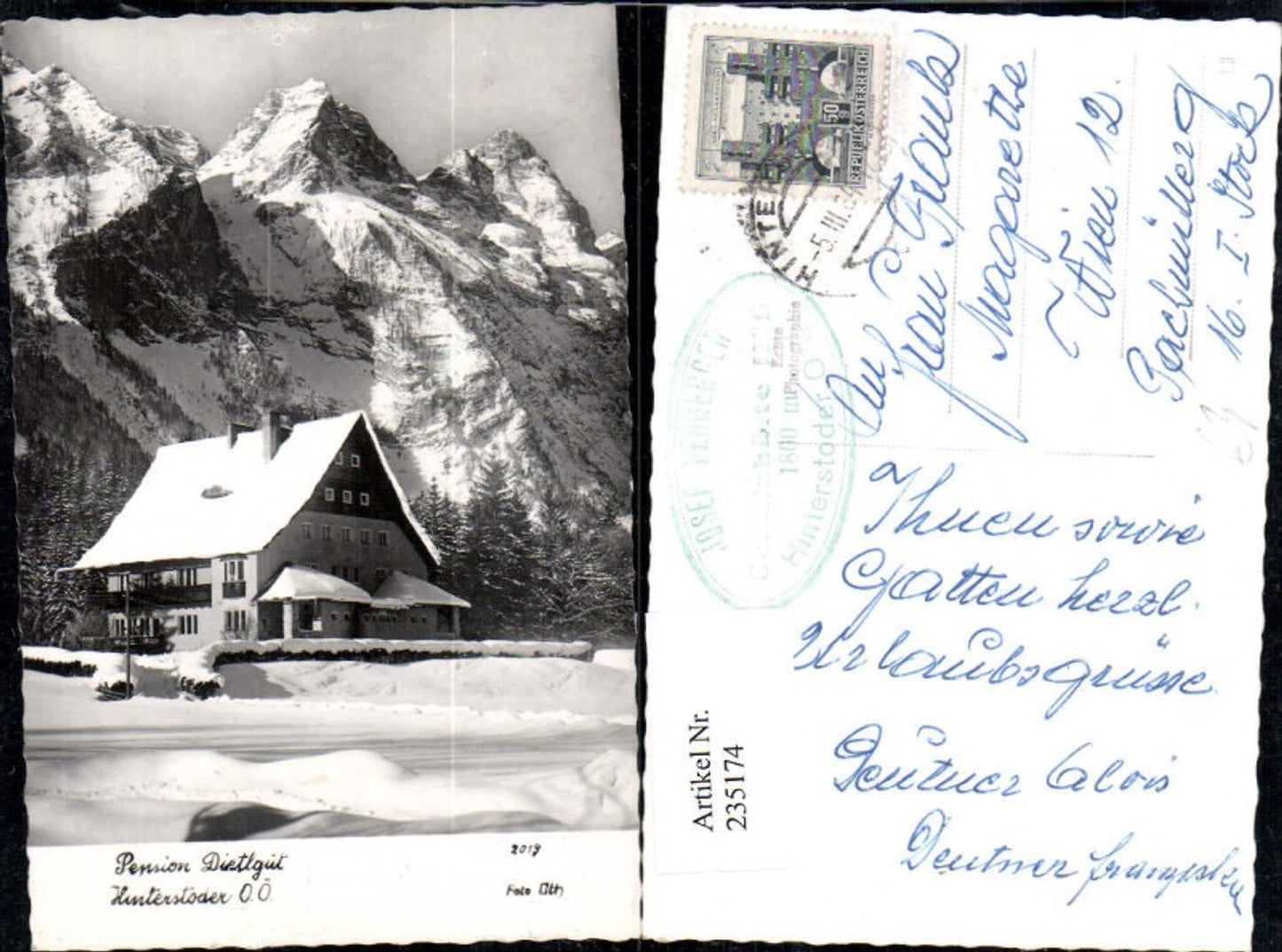 235174,Pension Dietlgut in Hinterstoder Winterbild Bergkulisse pub Foto Oth 2019