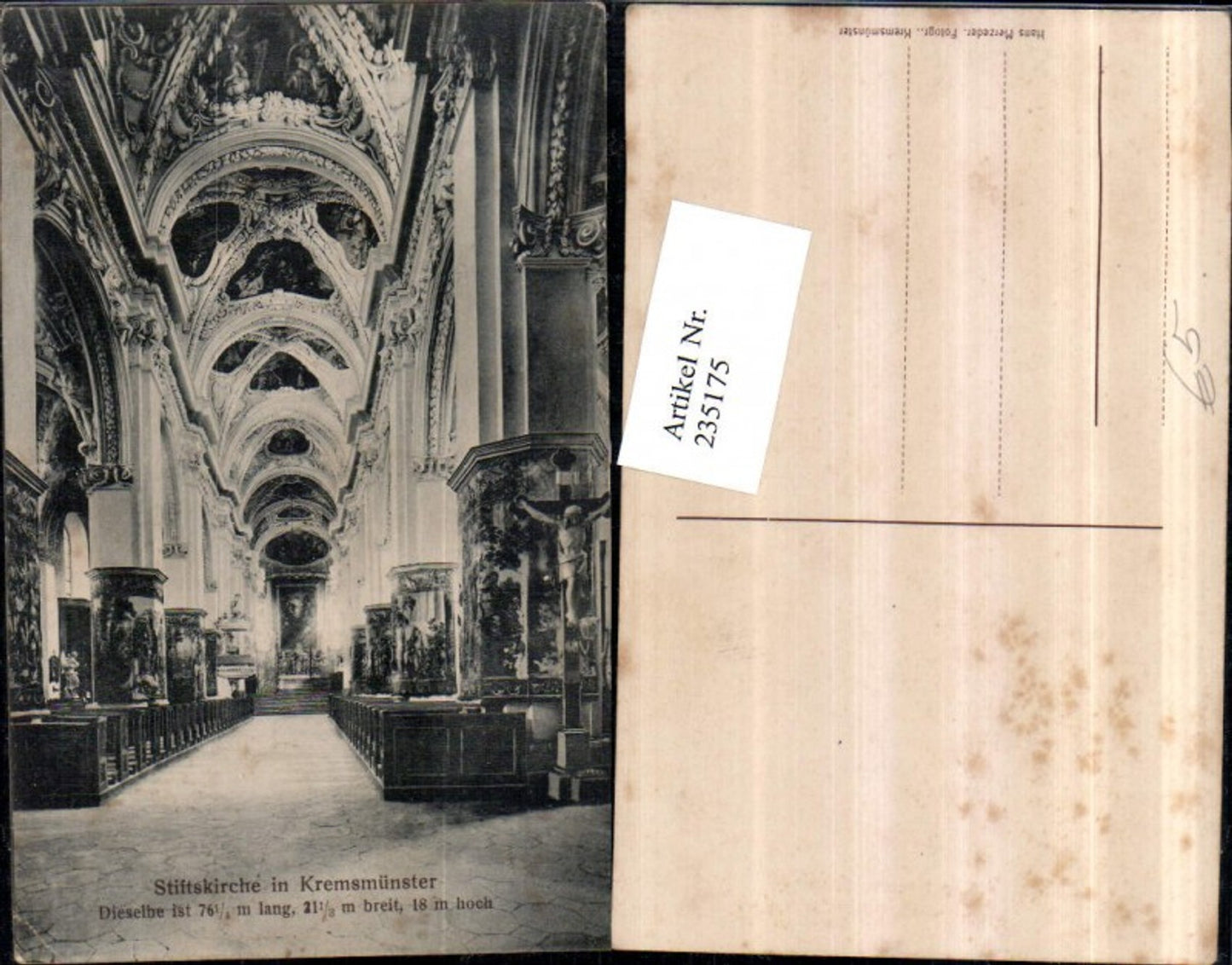 235175,Stiftskirche in Kremsmünster Innenansicht