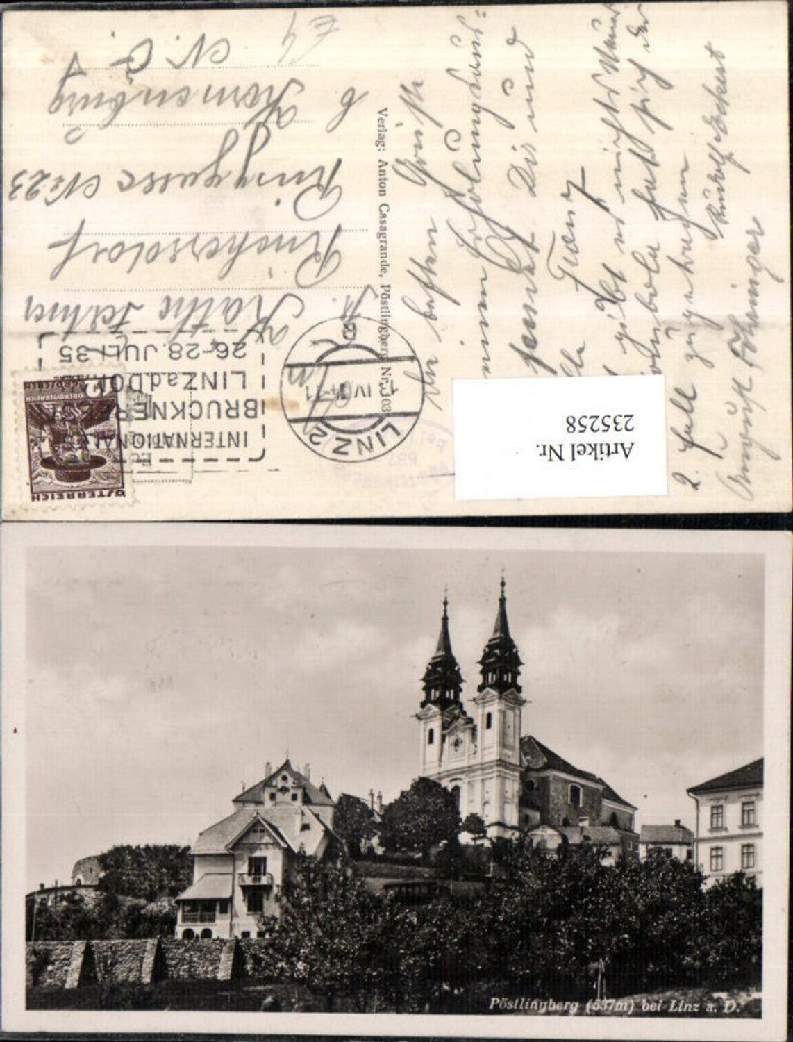 235258,Linz an d. Donau Pöstlingberg Kirche