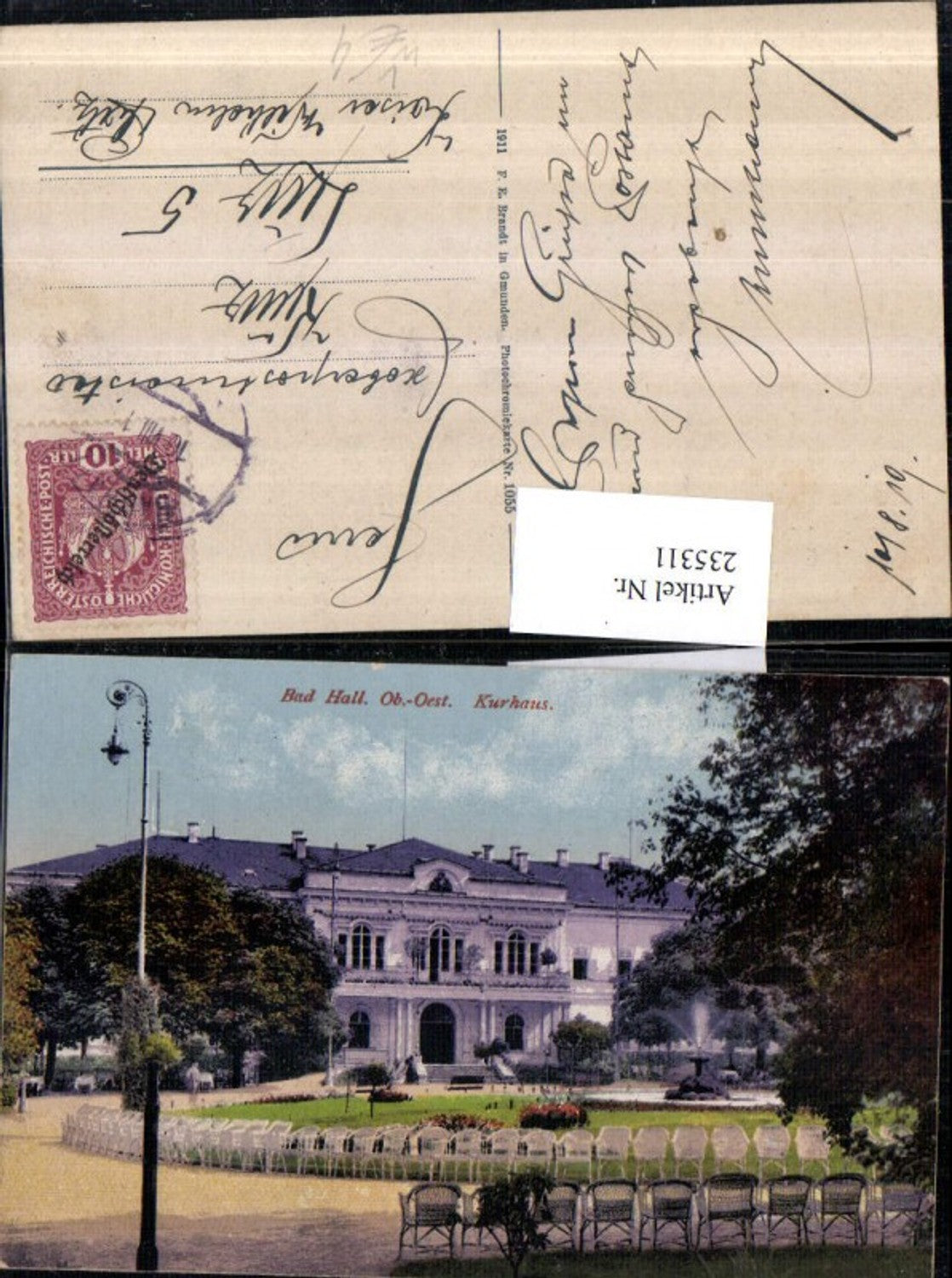 235311,Bad Hall Kurhaus pub F. E. Brandt 1055